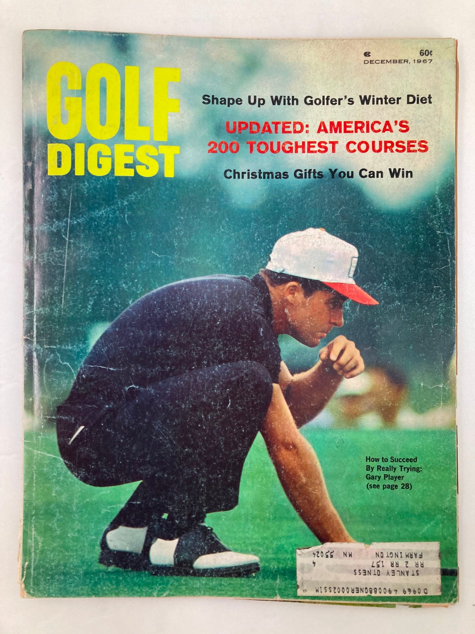 VTG Golf Digest Magazine December 1967 Gary Player Commonwealth Voice