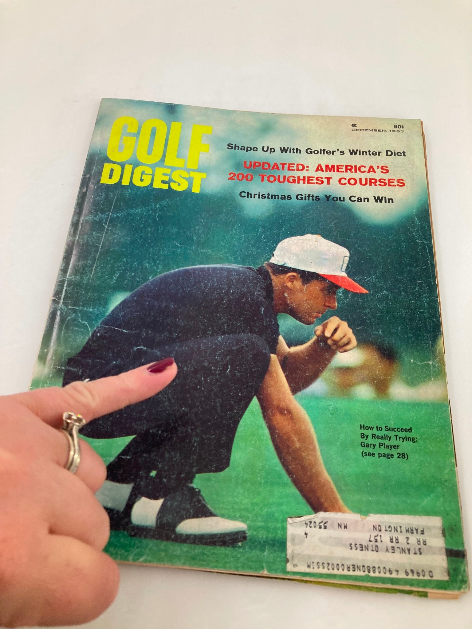 VTG Golf Digest Magazine December 1967 Gary Player Commonwealth Voice