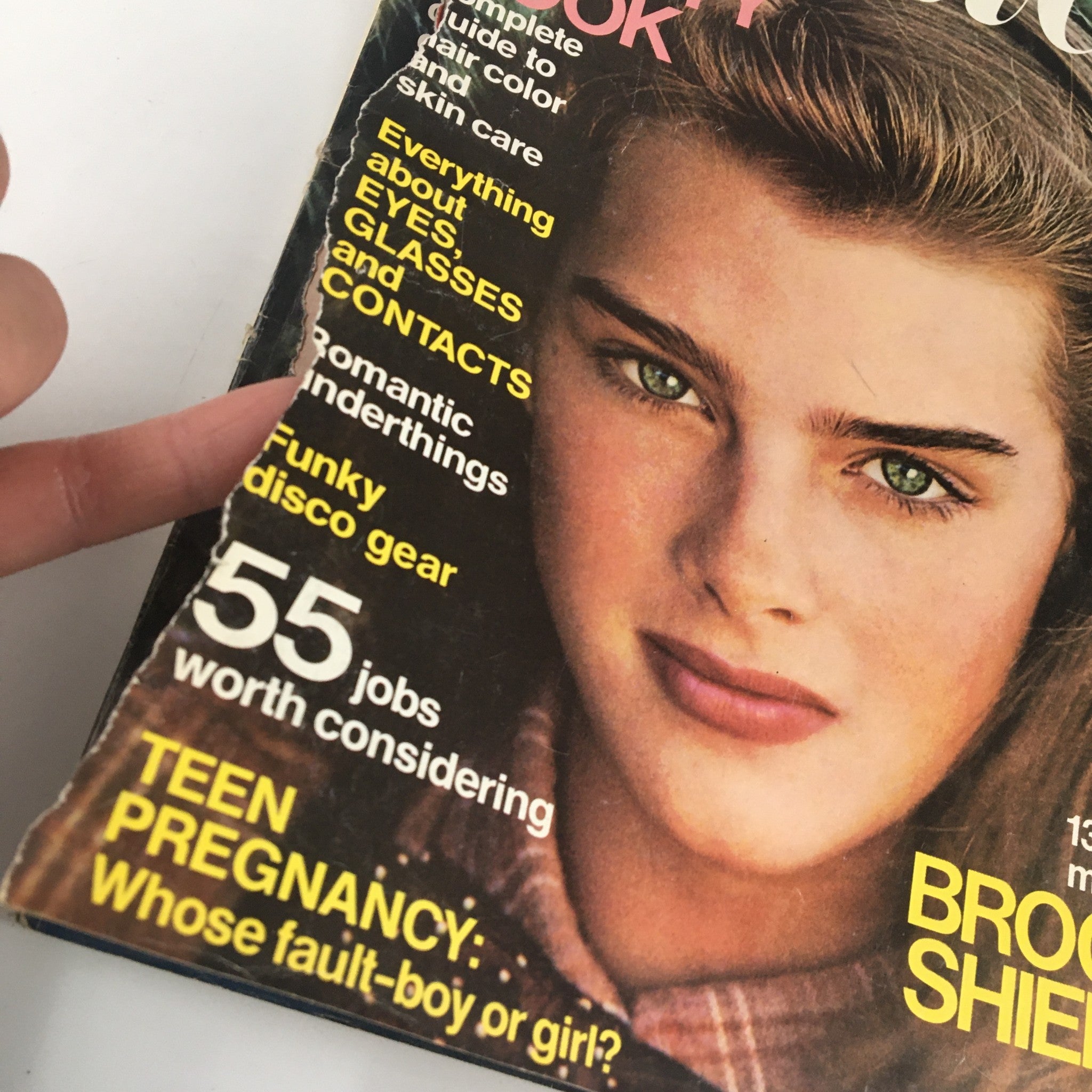 VTG Seventeen Magazine October 1978 13-Year-Old Brooke Shields No Label