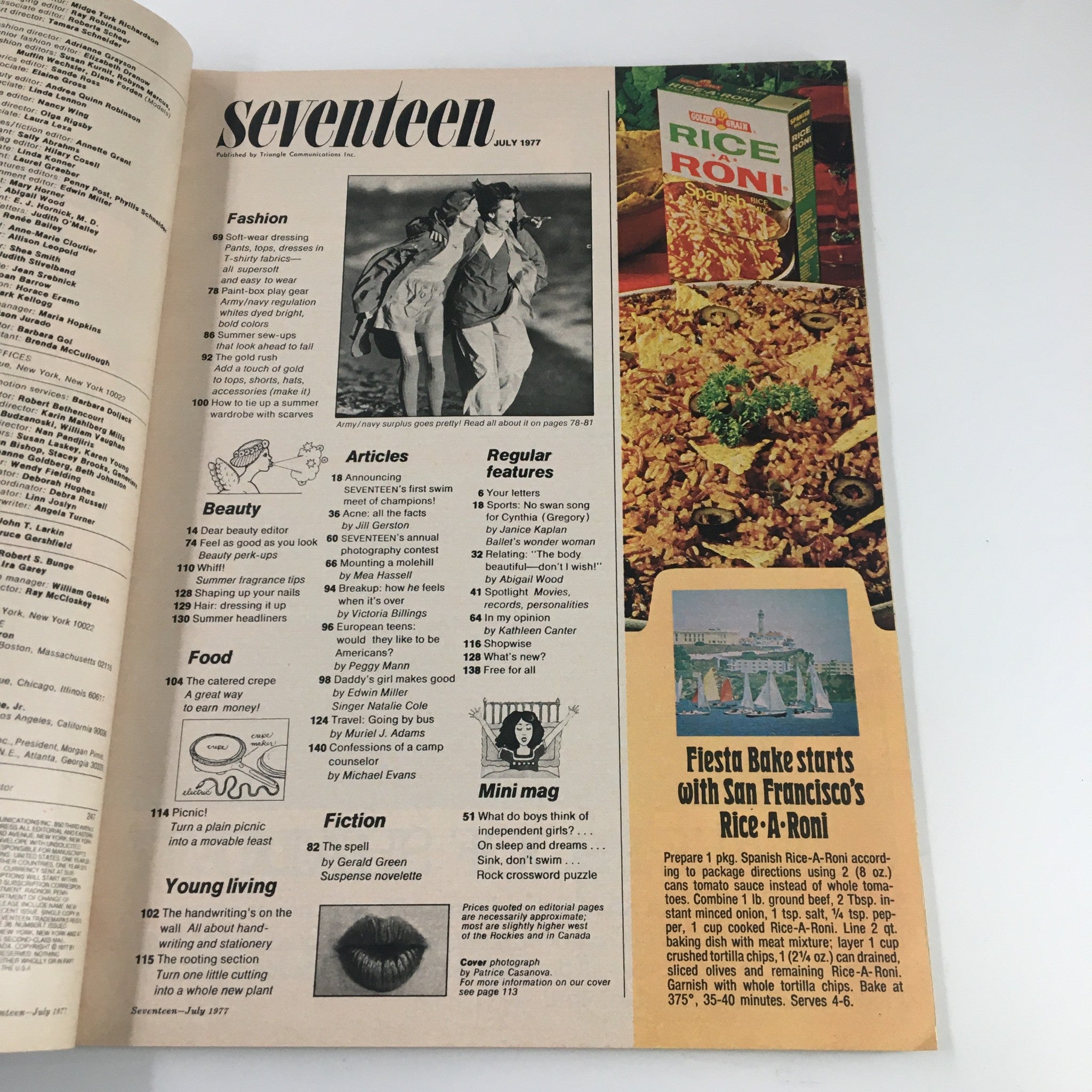 VTG Seventeen Magazine July 1977 Chiller Novelette The Spell No Label