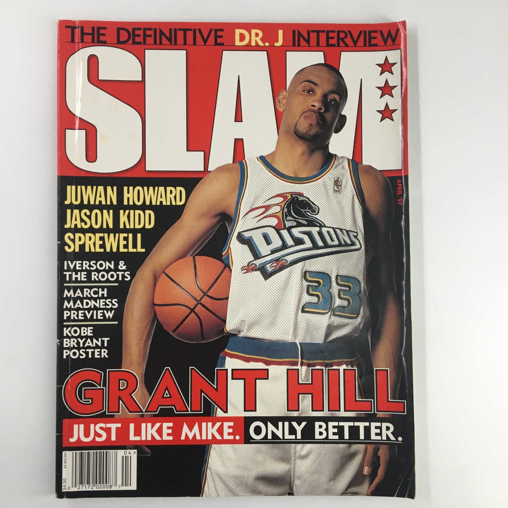 Slam Magazine April 1997 Grant Hill Just Like Mike, Only Better No Label