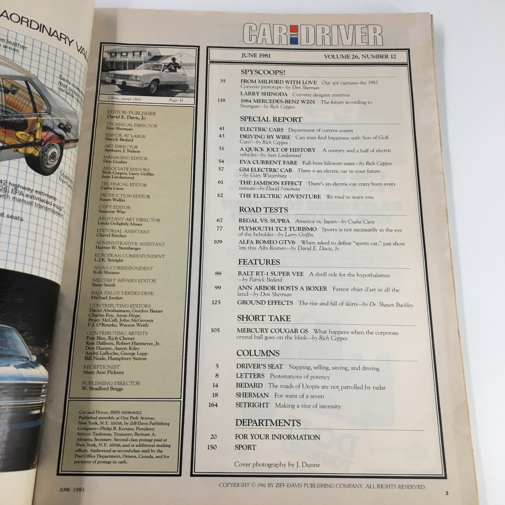 Car and Driver Magazine June 1981 Buick Regal vs Toyota Supra Luxury Shootout