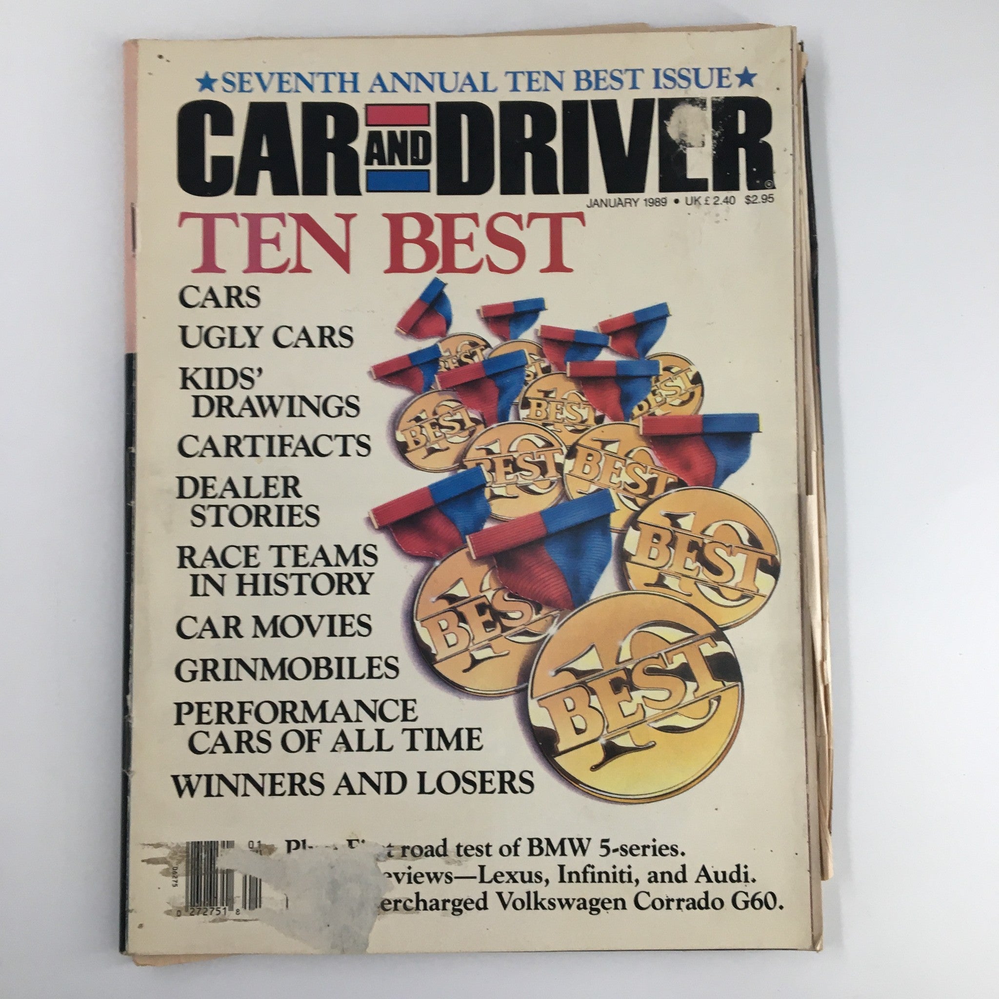 Car and Driver Magazine January 1989 Opel Vectra and Vauxhall Cavalier