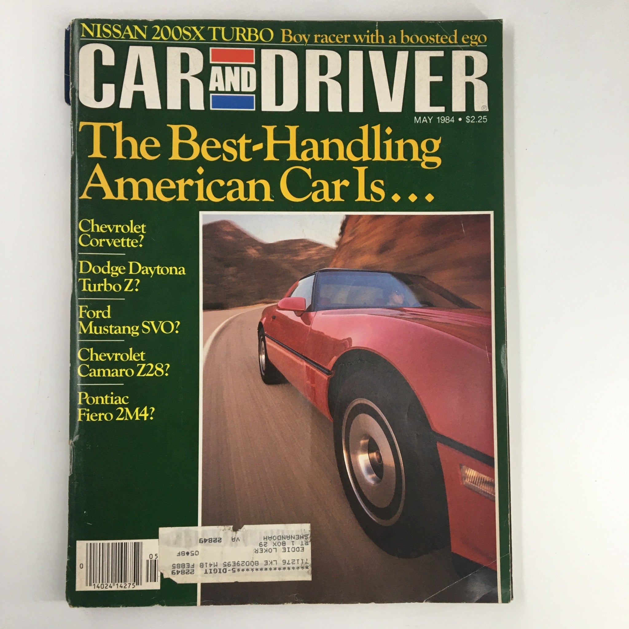 Car and Driver Magazine May 1984 Nissan 200SX Turbo Boy Racer with a Boosted Ego