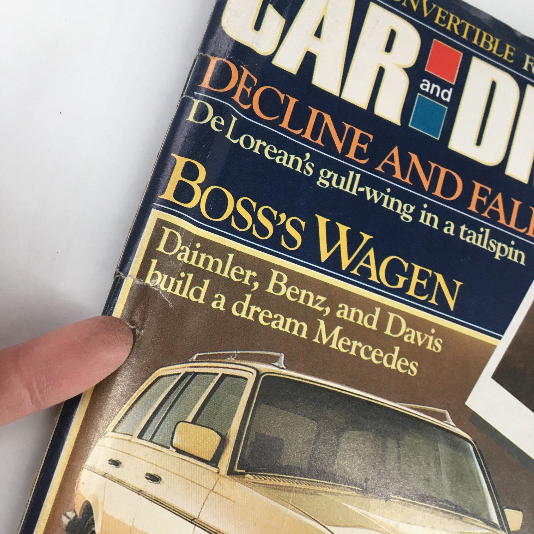 Car and Driver Magazine July 1982 Daimler, Benz & Davis Build A Dream Mercedes