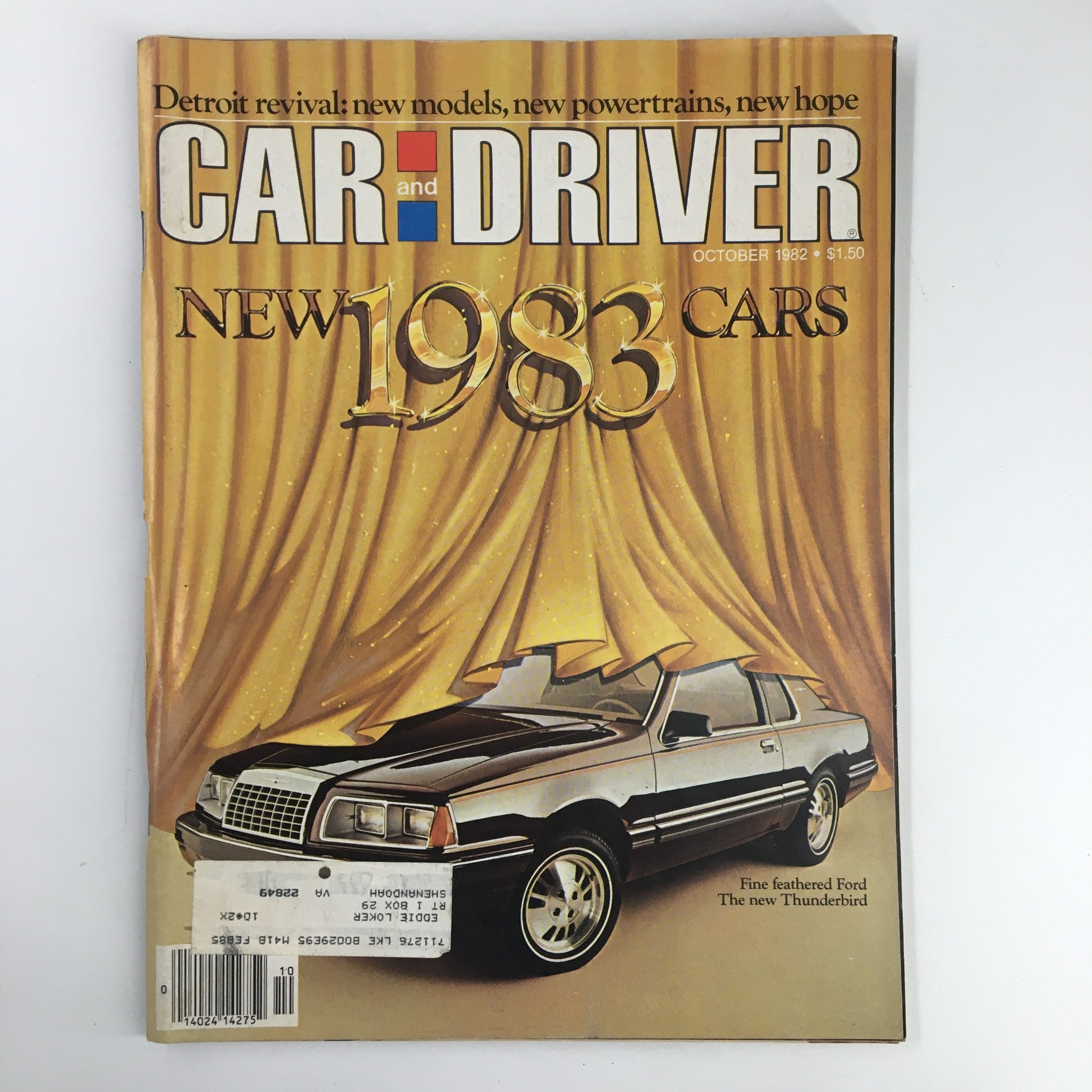 Car and Driver Magazine October 1982 The Boss is Back Words from Donald Petersen