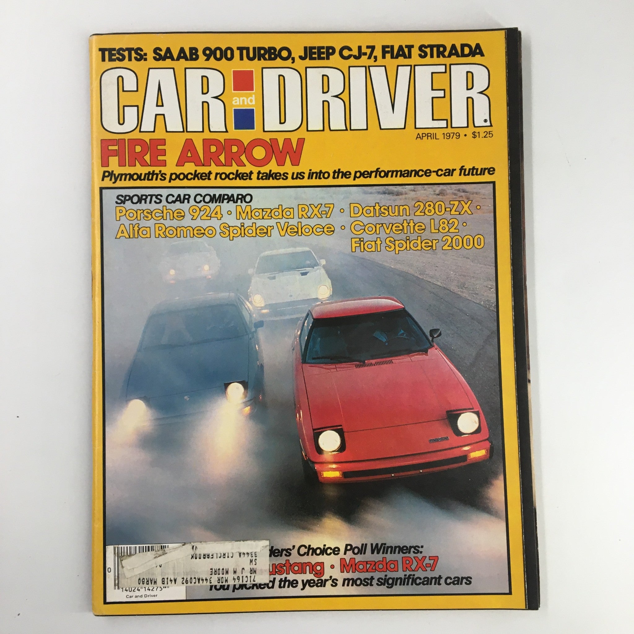 Car and Driver Magazine April 1979 Porsche 924 and Mazda RX-7 Sports Car Comparo