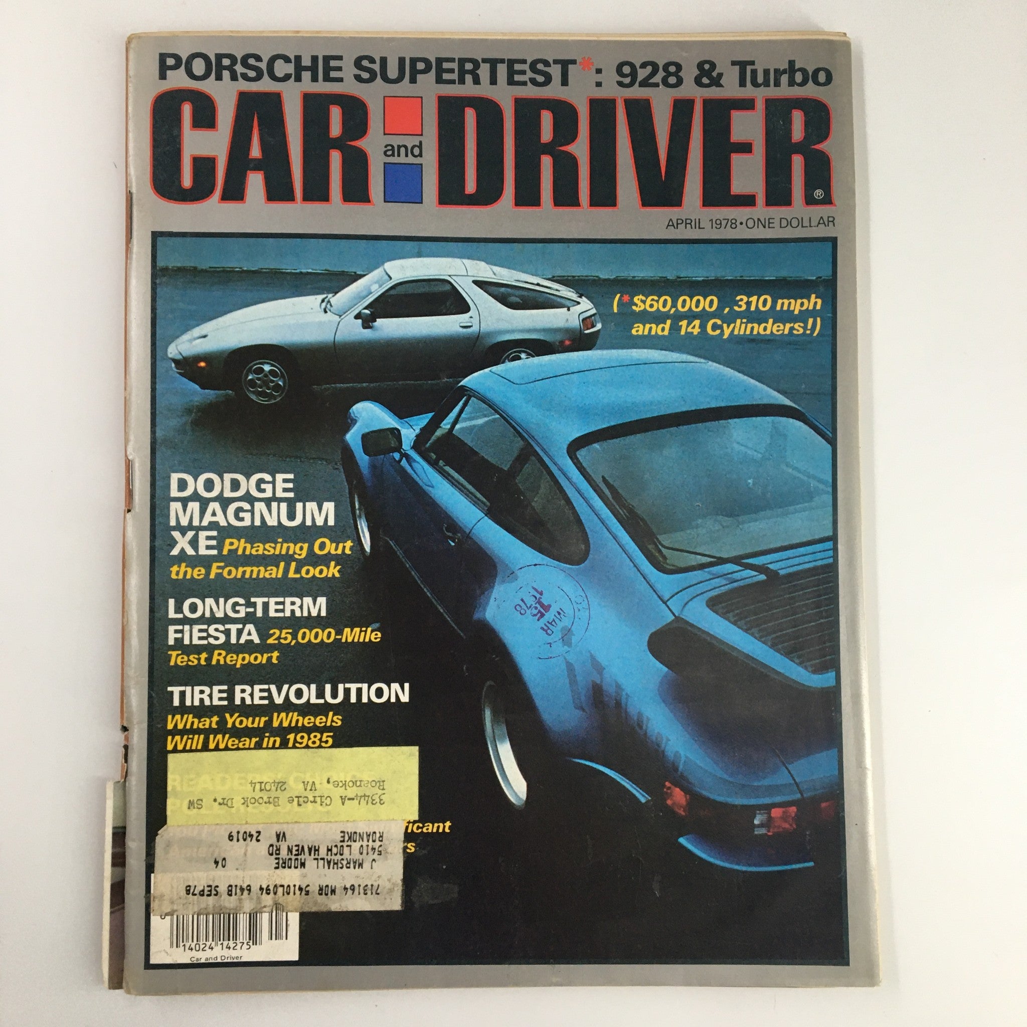 Car and Driver Magazine April 1978 Dodge Magnum XE Phasing Out Normal Look