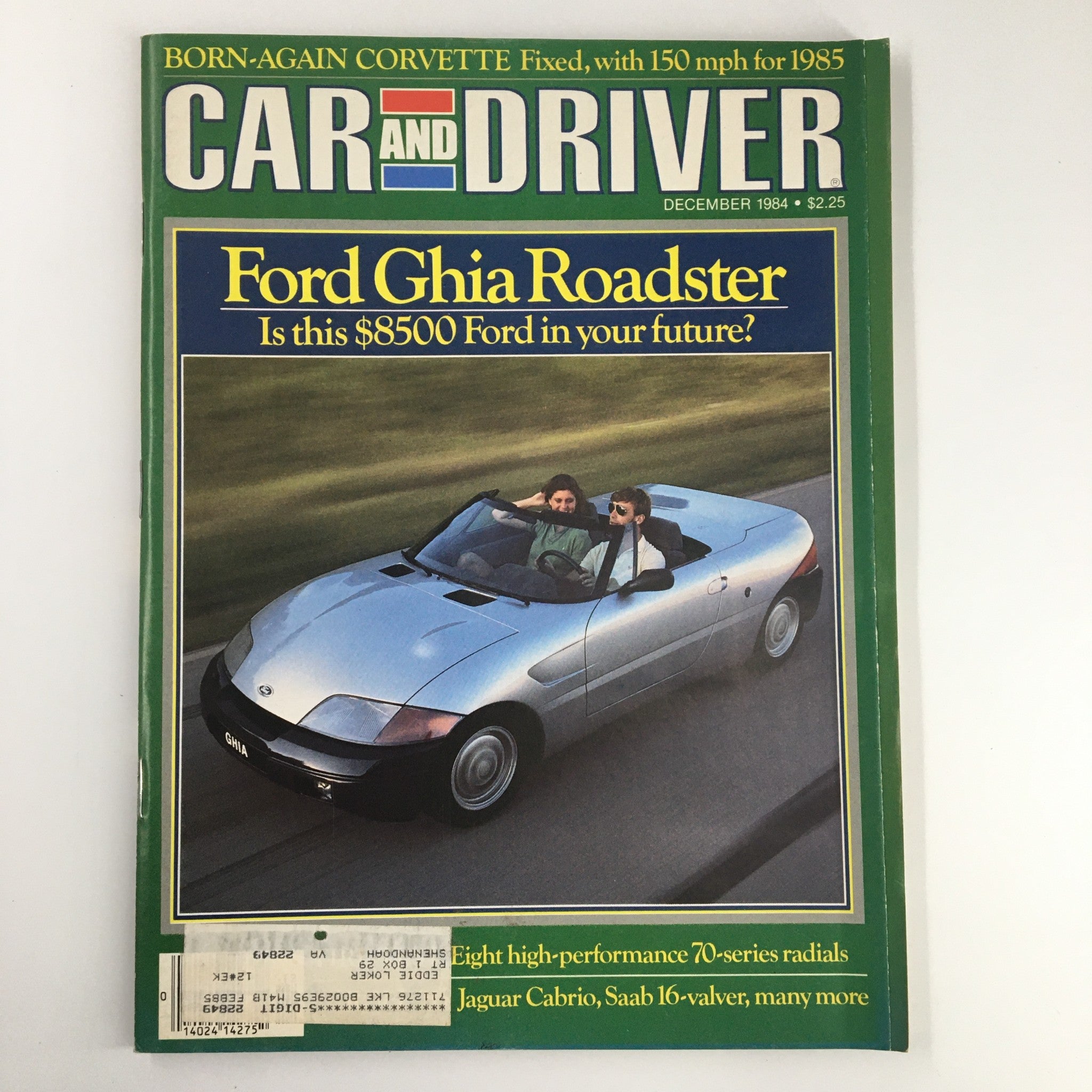 Car and Driver Magazine December 1984 Born-Again Corvette Fixed with 150 mph