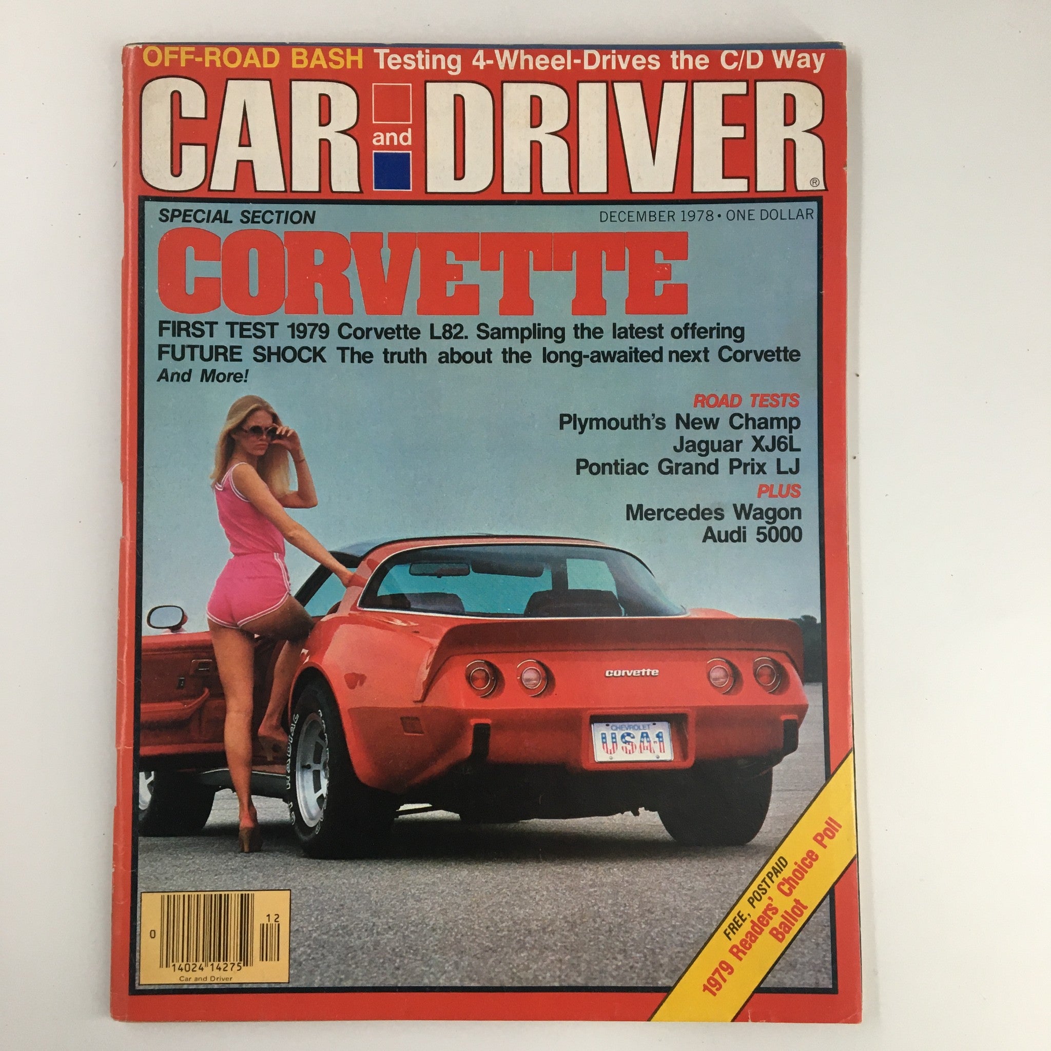 Car and Driver Magazine December 1978 Plymouth's New Champ Jaguar XJ6L