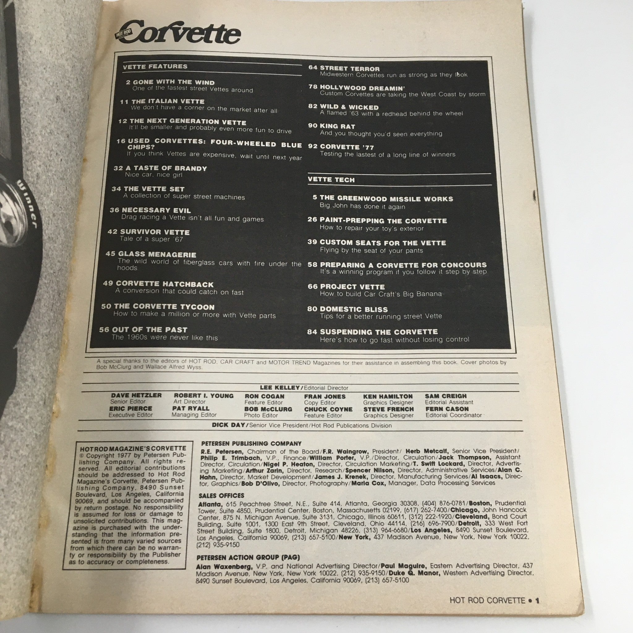 Hot Rod's Corvette Magazine 1977 Suspension Mods for Street 'Vettes No Label