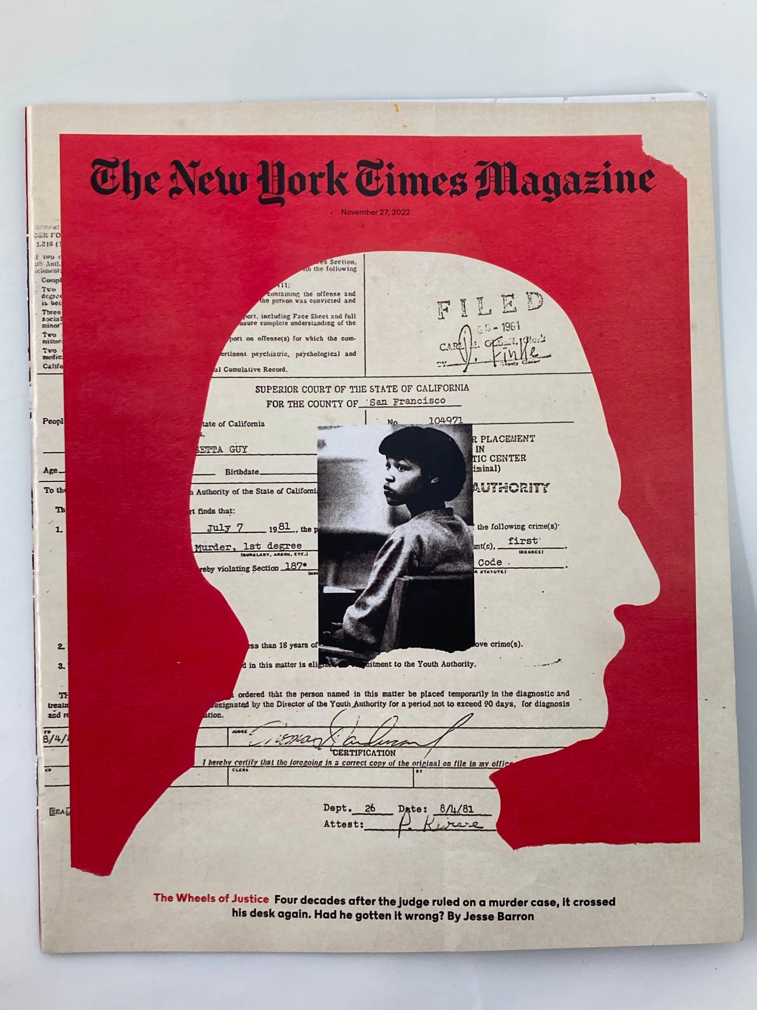 The New York Times Magazine November 27 2022 Jamesetta Guy No Label