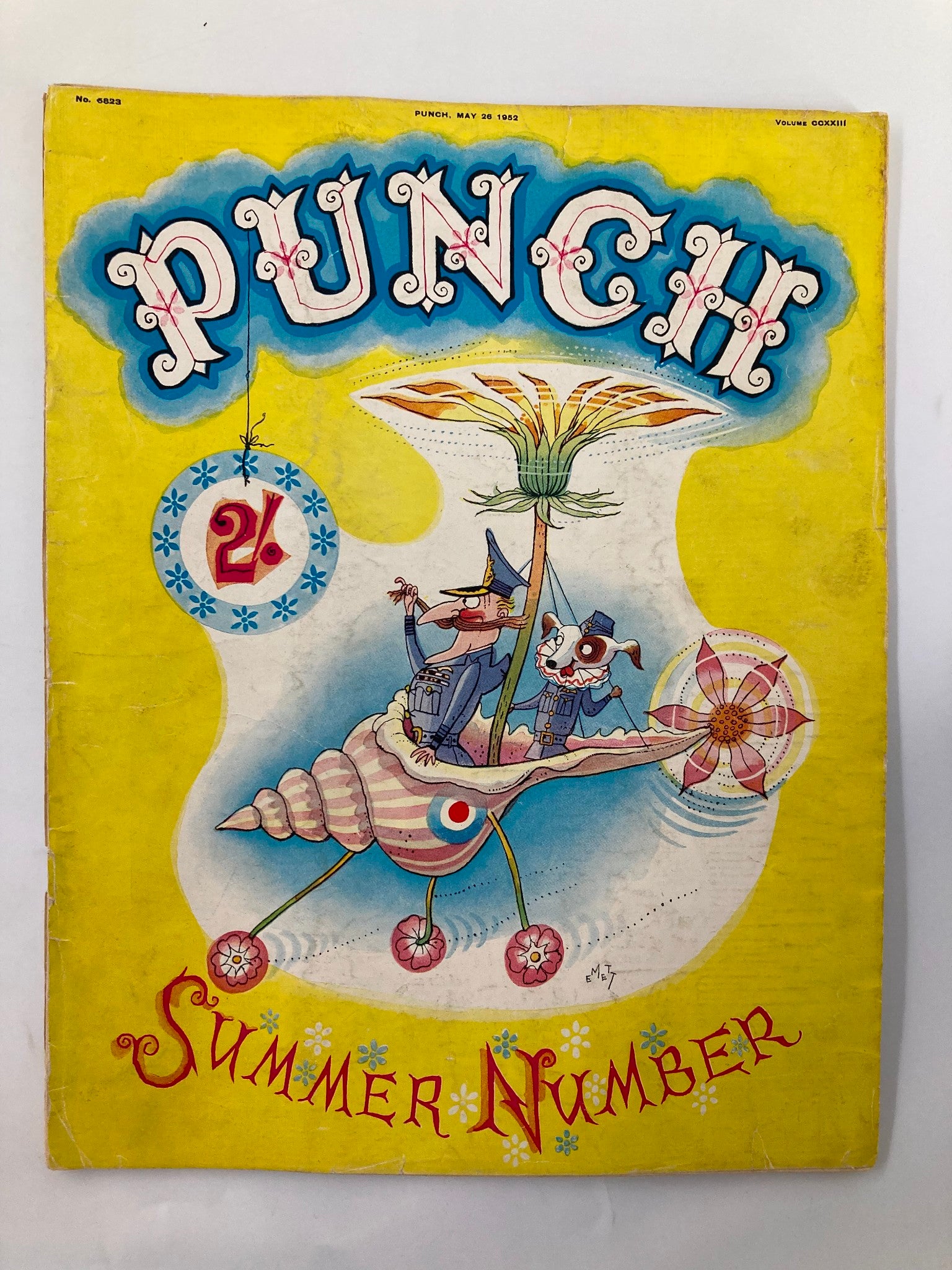 VTG Punch Magazine May 26 1952 WWII Cartoon & Humour No Label