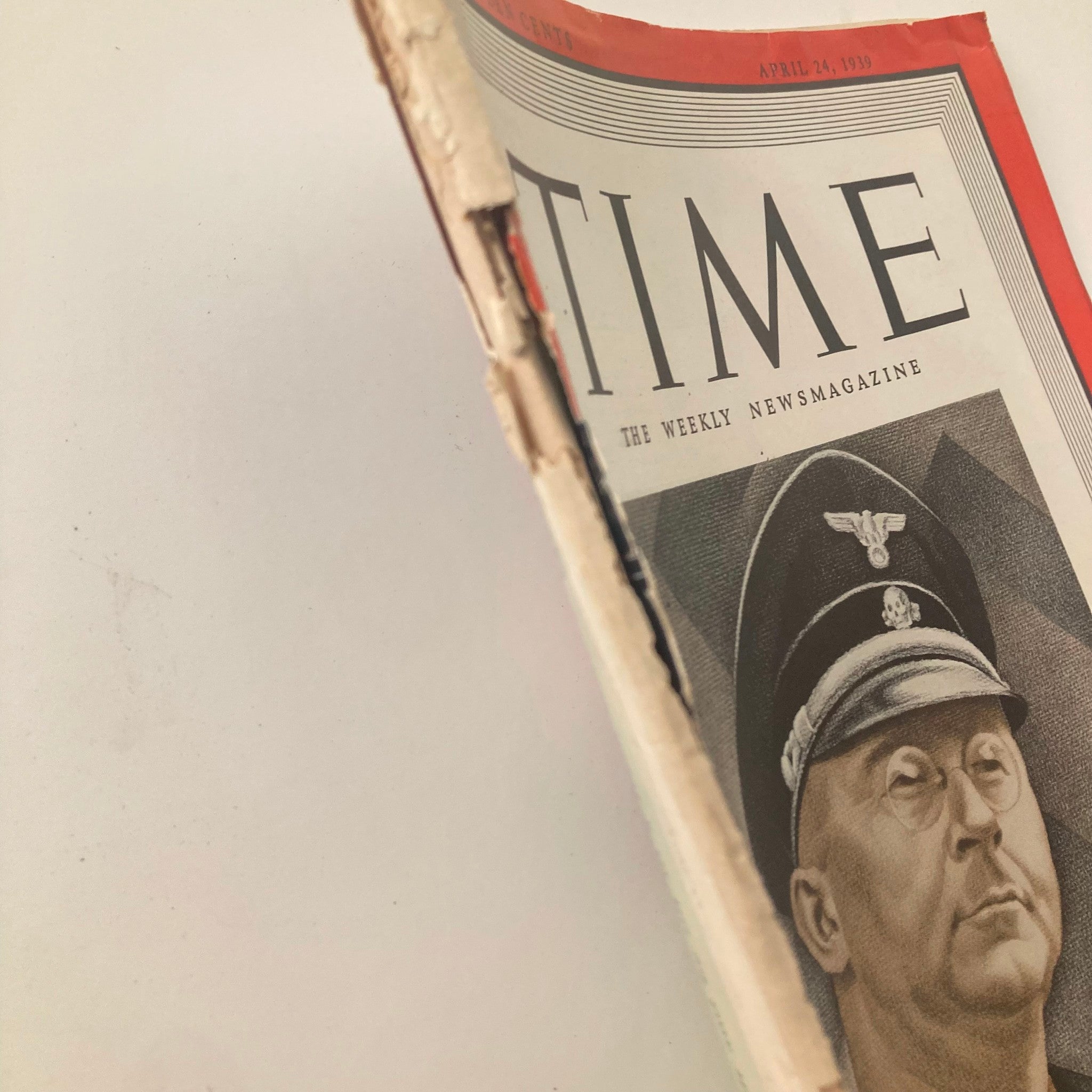 VTG Time Magazine April 24 1939 Vol 33 No. 17 Heinrich Himmler Cover