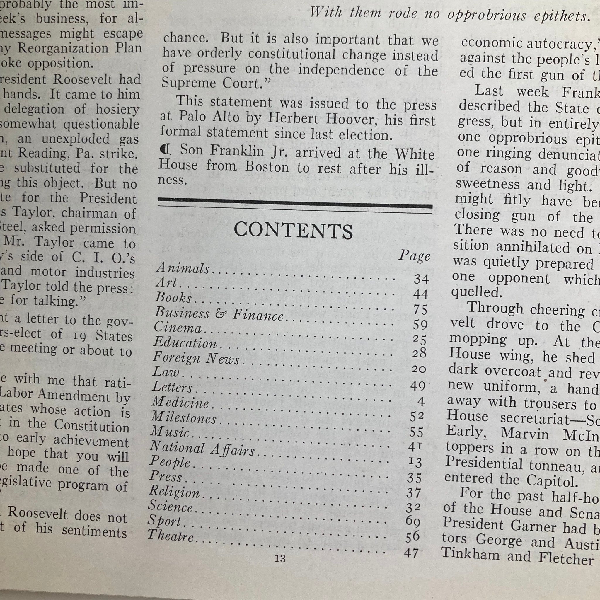 VTG Time Magazine January 18 1937 Vol 29 No. 3 Gen. Motors' William S. Knudsen