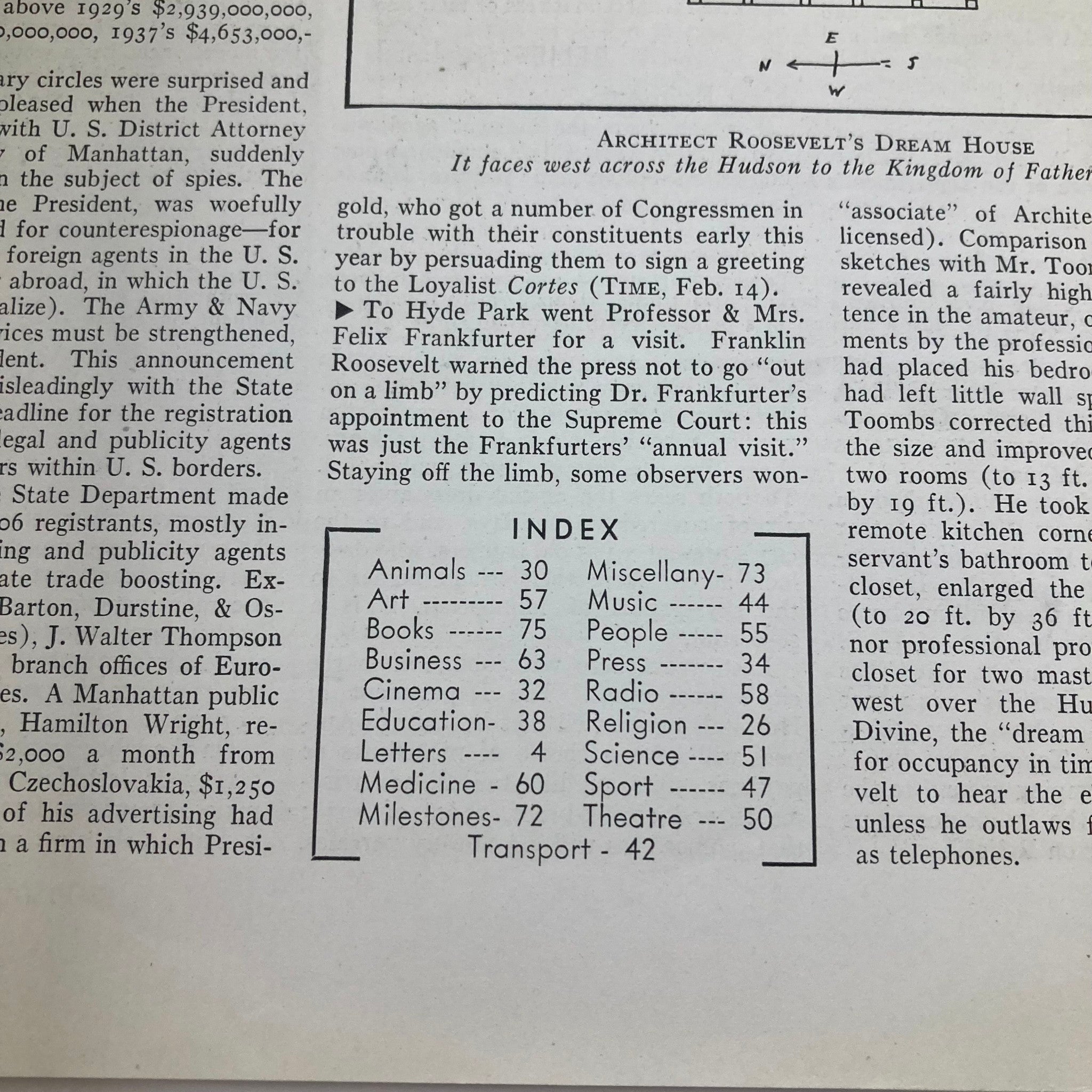 VTG Time Magazine October 17 1938 Vol 32 No. 16 Arthur Neville Chamberlain