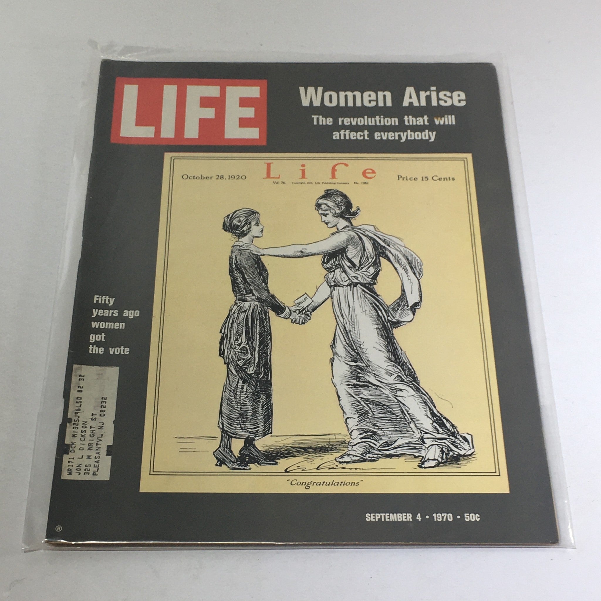 VTG Life Magazine: September 4 1970 - Women Arise/50yrs Ago, Women Got The Vote