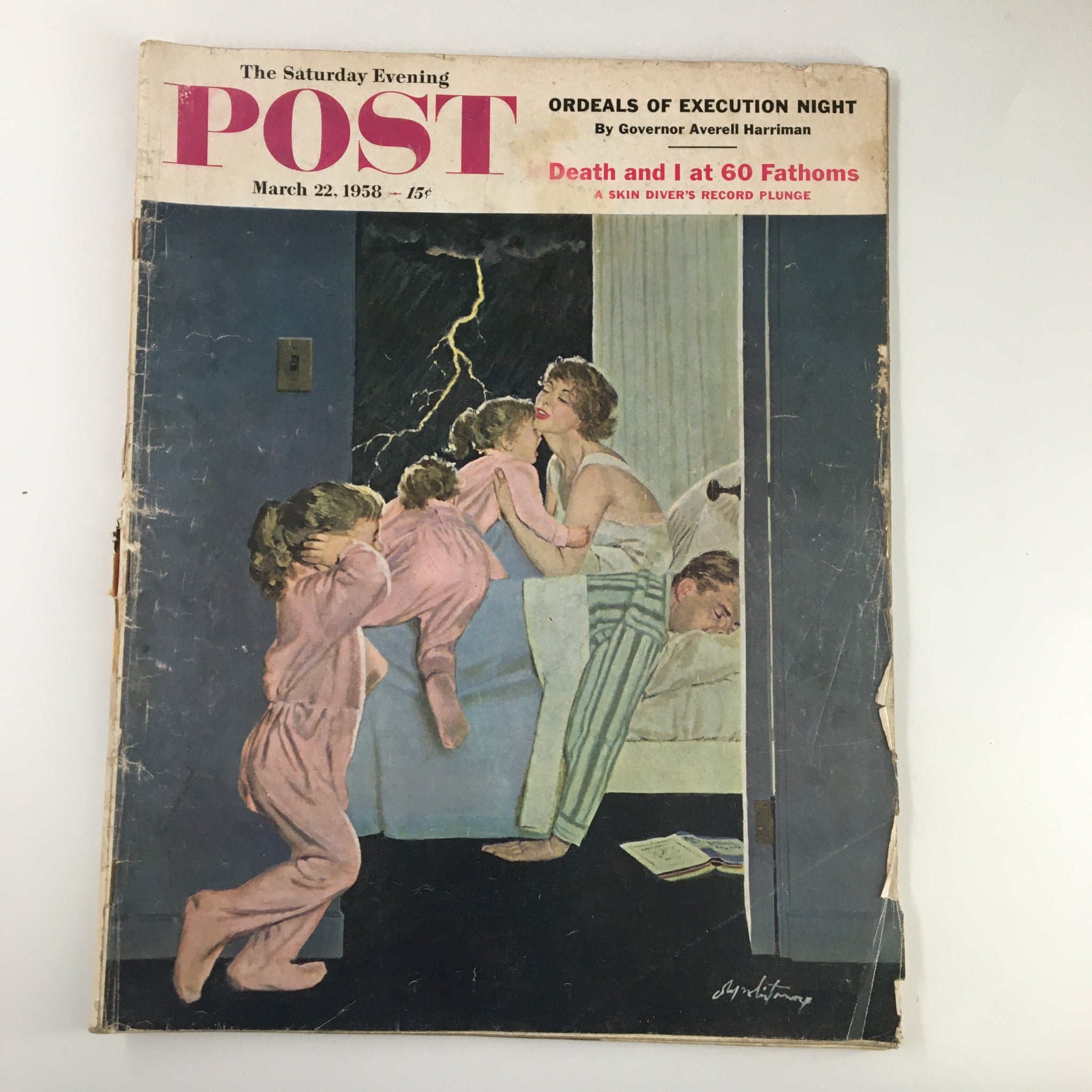 The Saturday Evening Post March 22 1958 Ordeals of Execution Night No Label