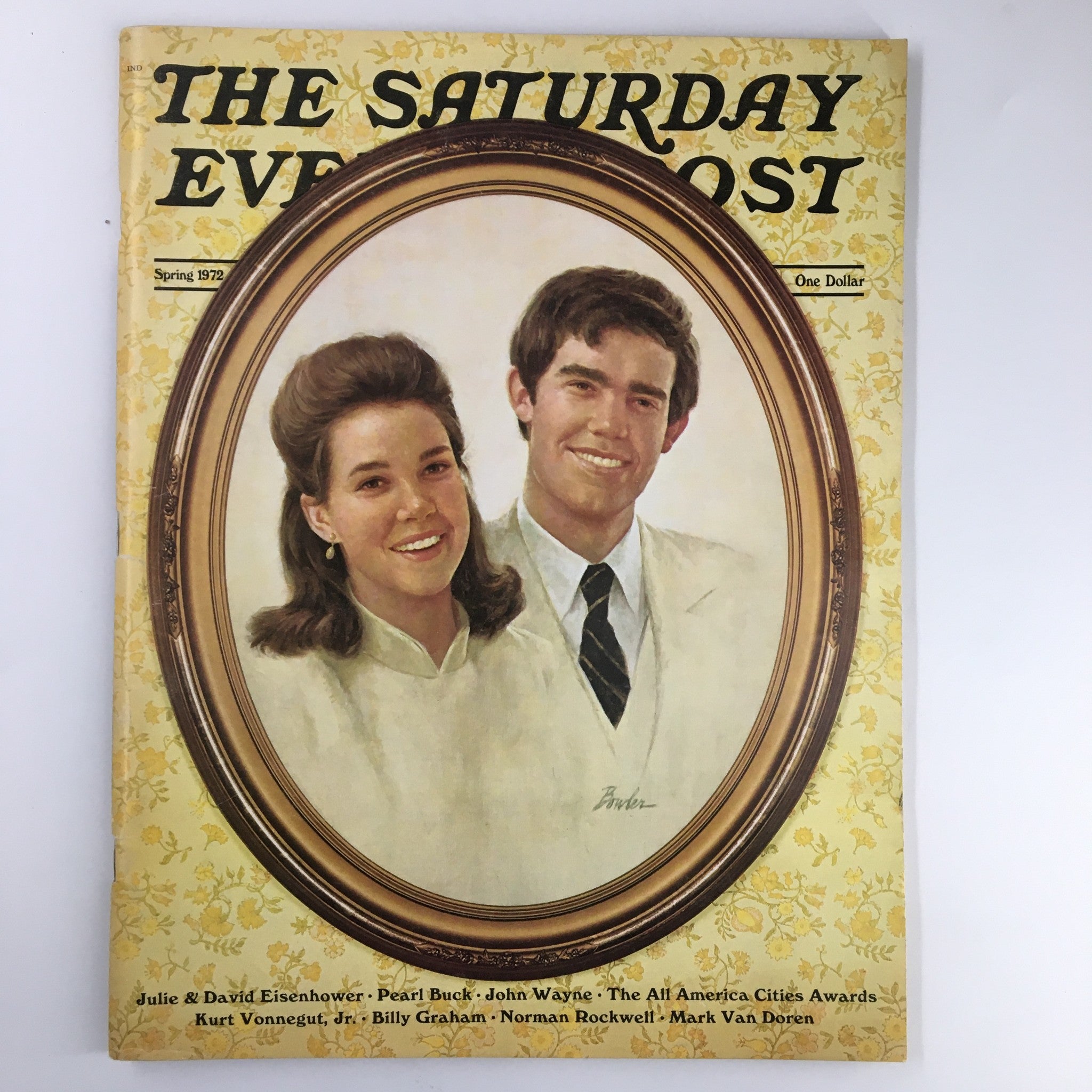 The Saturday Evening Post Spring 1972 Julie and David Eisenhower No Label