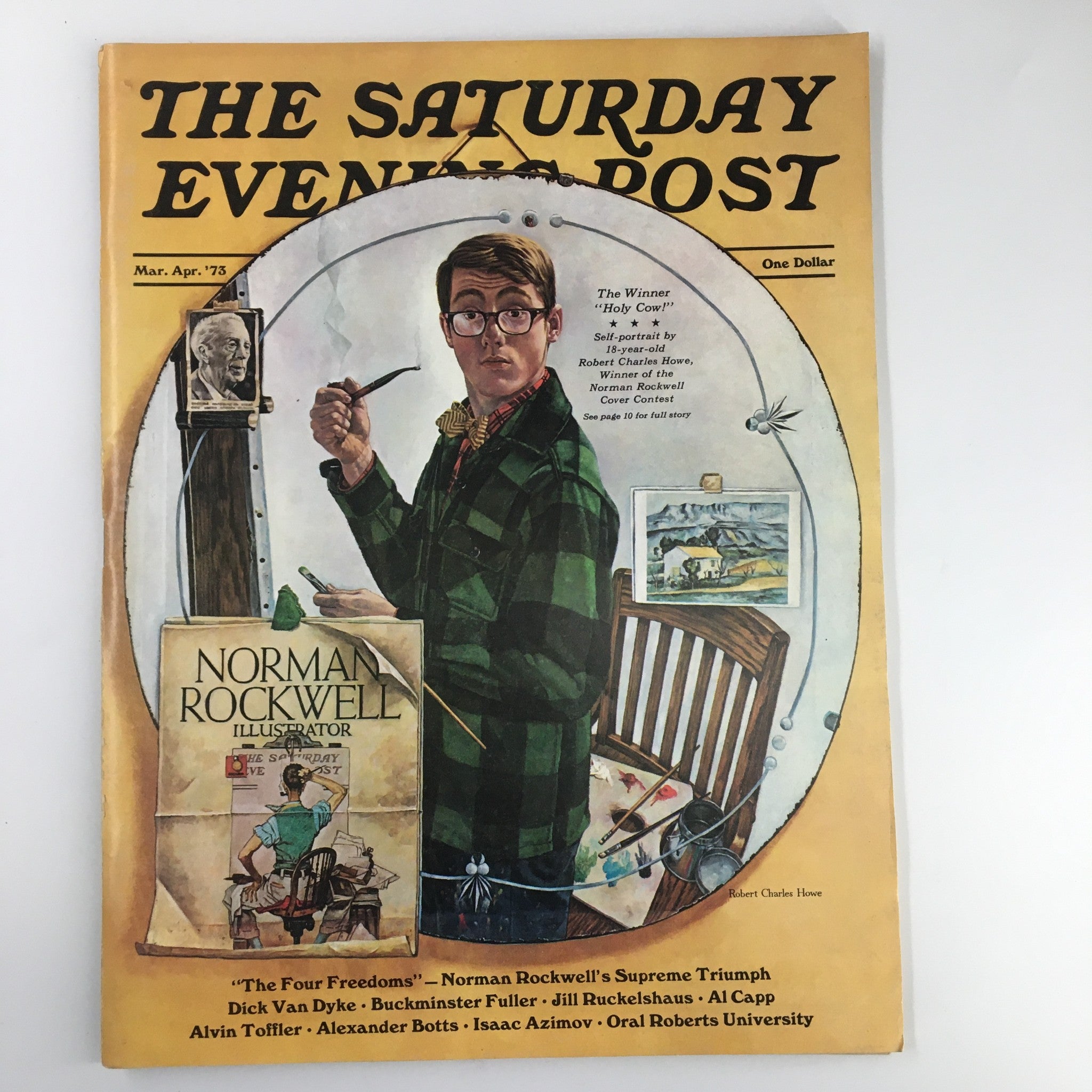 The Saturday Evening Post March 1973 Robert Charles Howe in Holy Cow No Label