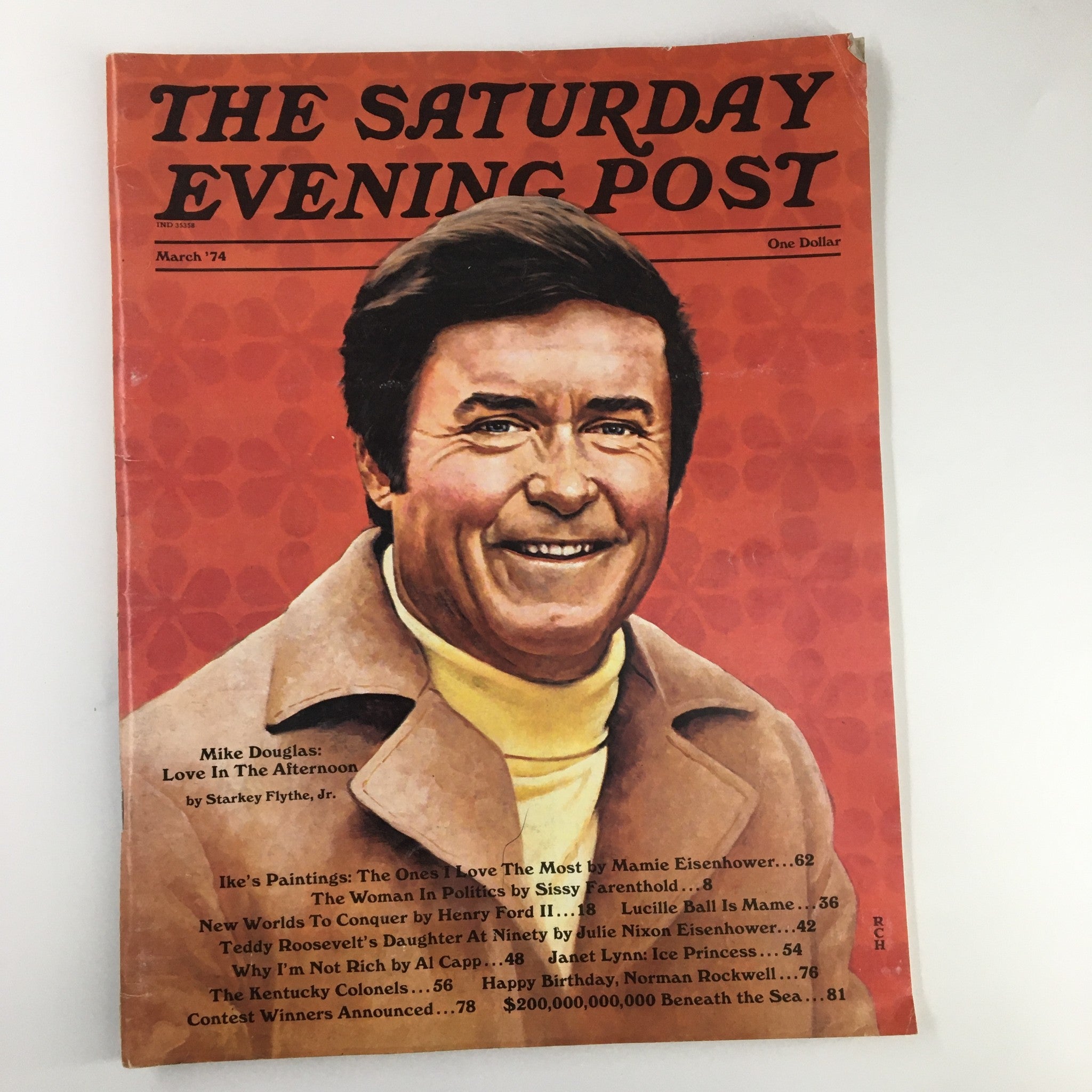 The Saturday Evening Post March 1974 Mike Douglas Love in the Afternoon No Label