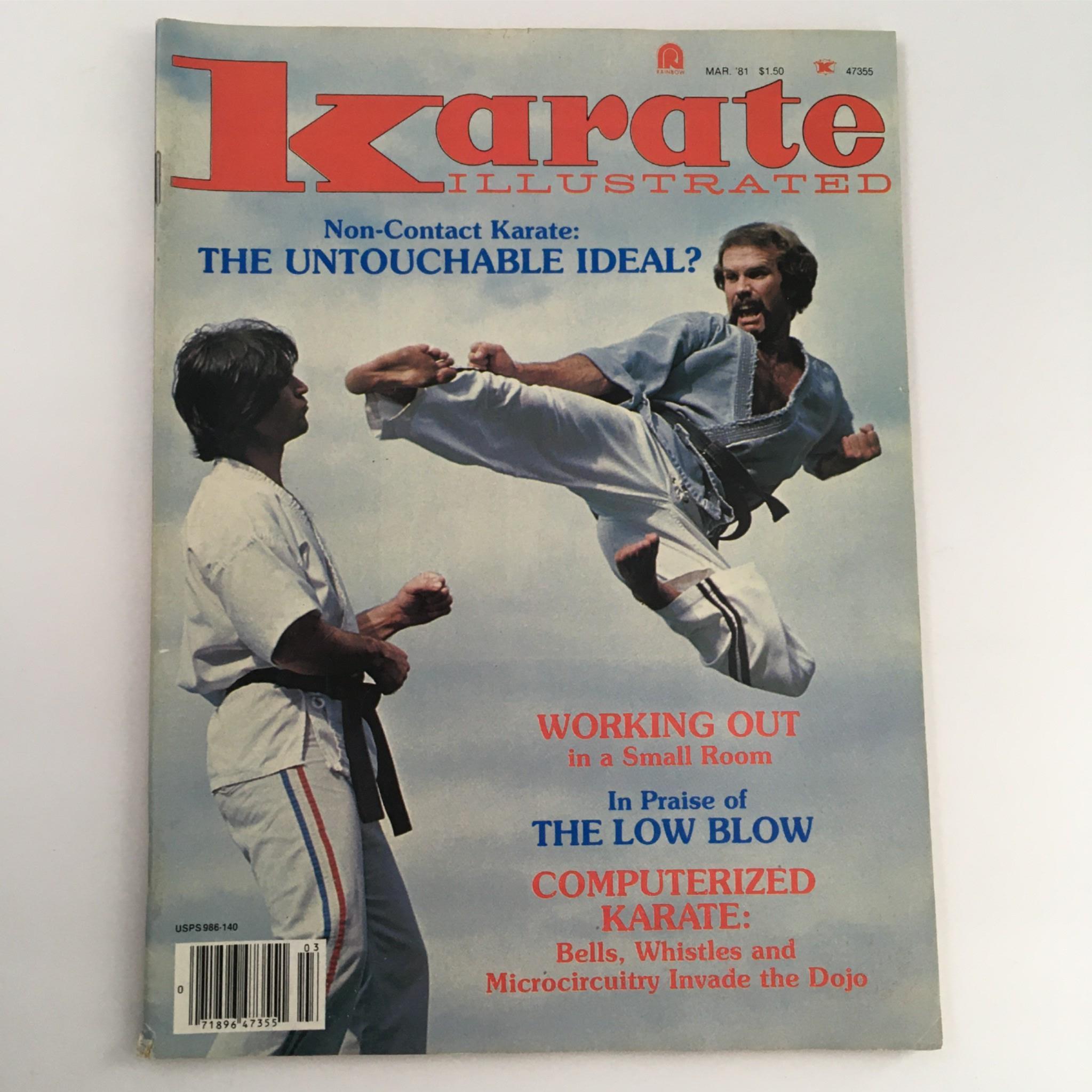 Karate Illustrated Magazine March 1981 Non-Contact Karate No Label