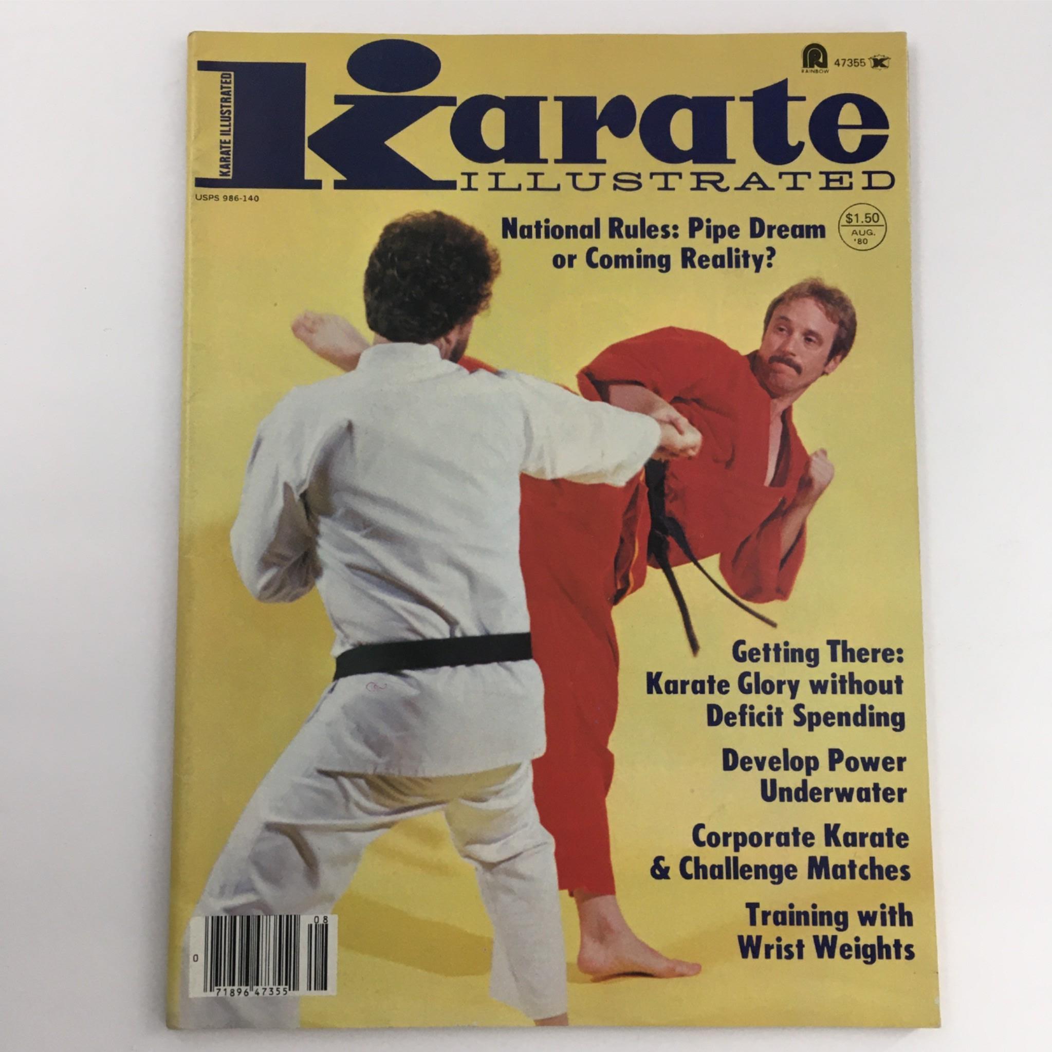 Karate Illustrated Magazine August 1980 Training with Wrist Weights No Label