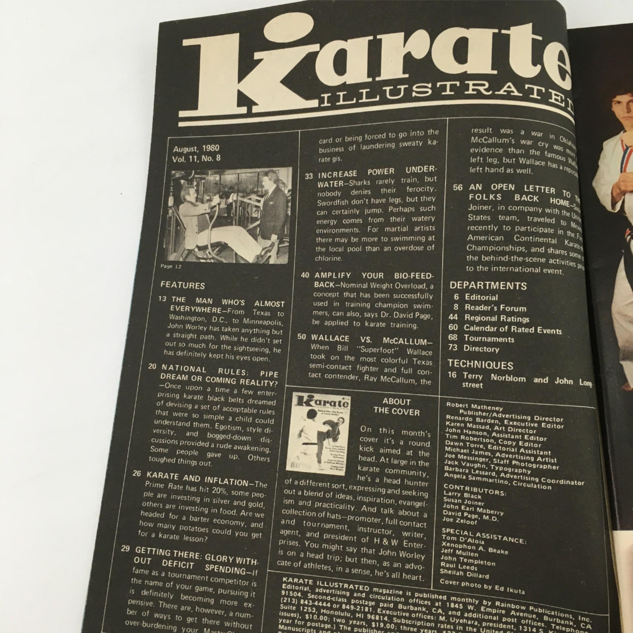 Karate Illustrated Magazine August 1980 Training with Wrist Weights No Label