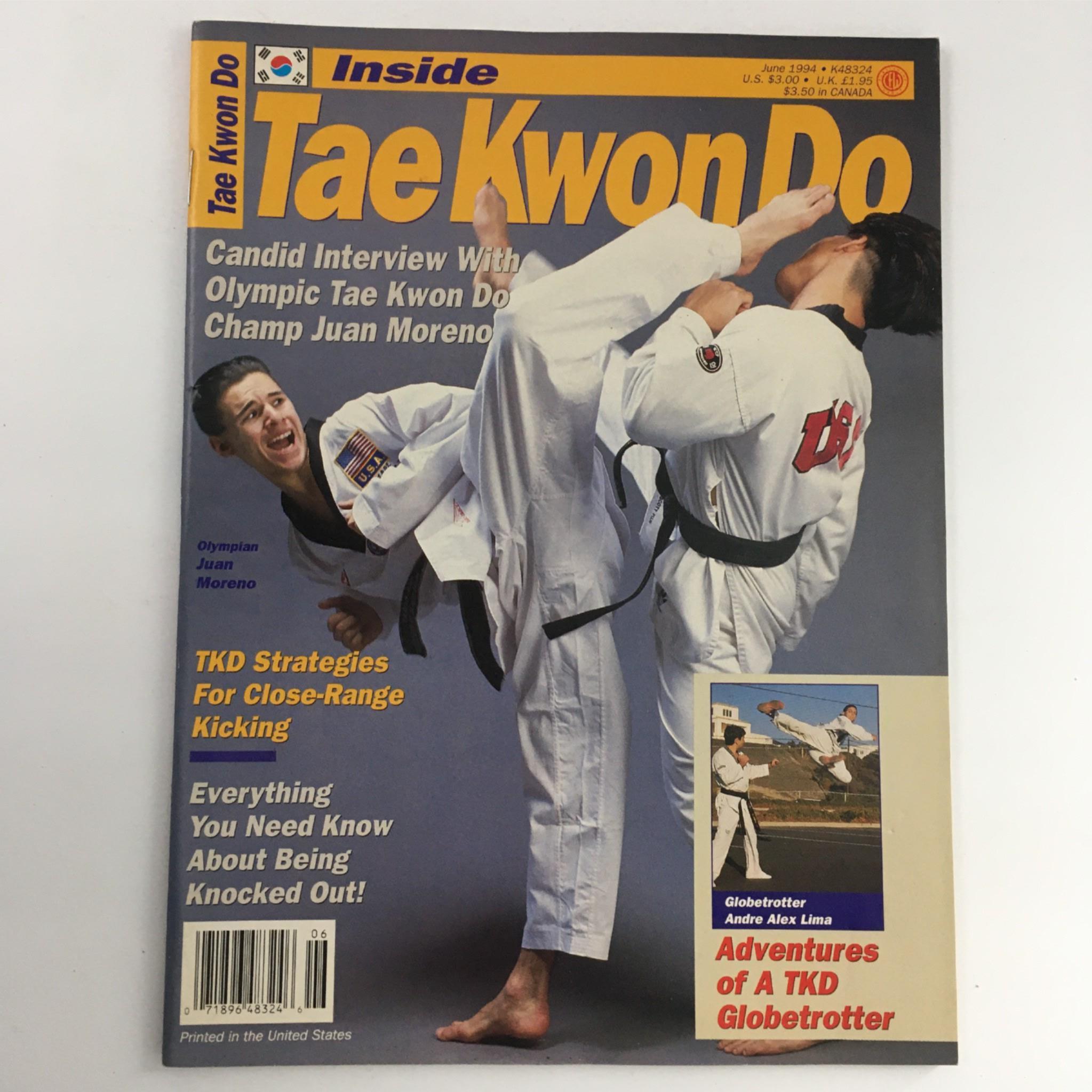 Inside Tae Kwon Do Magazine June 1994 Olympian Juan Morena No Label