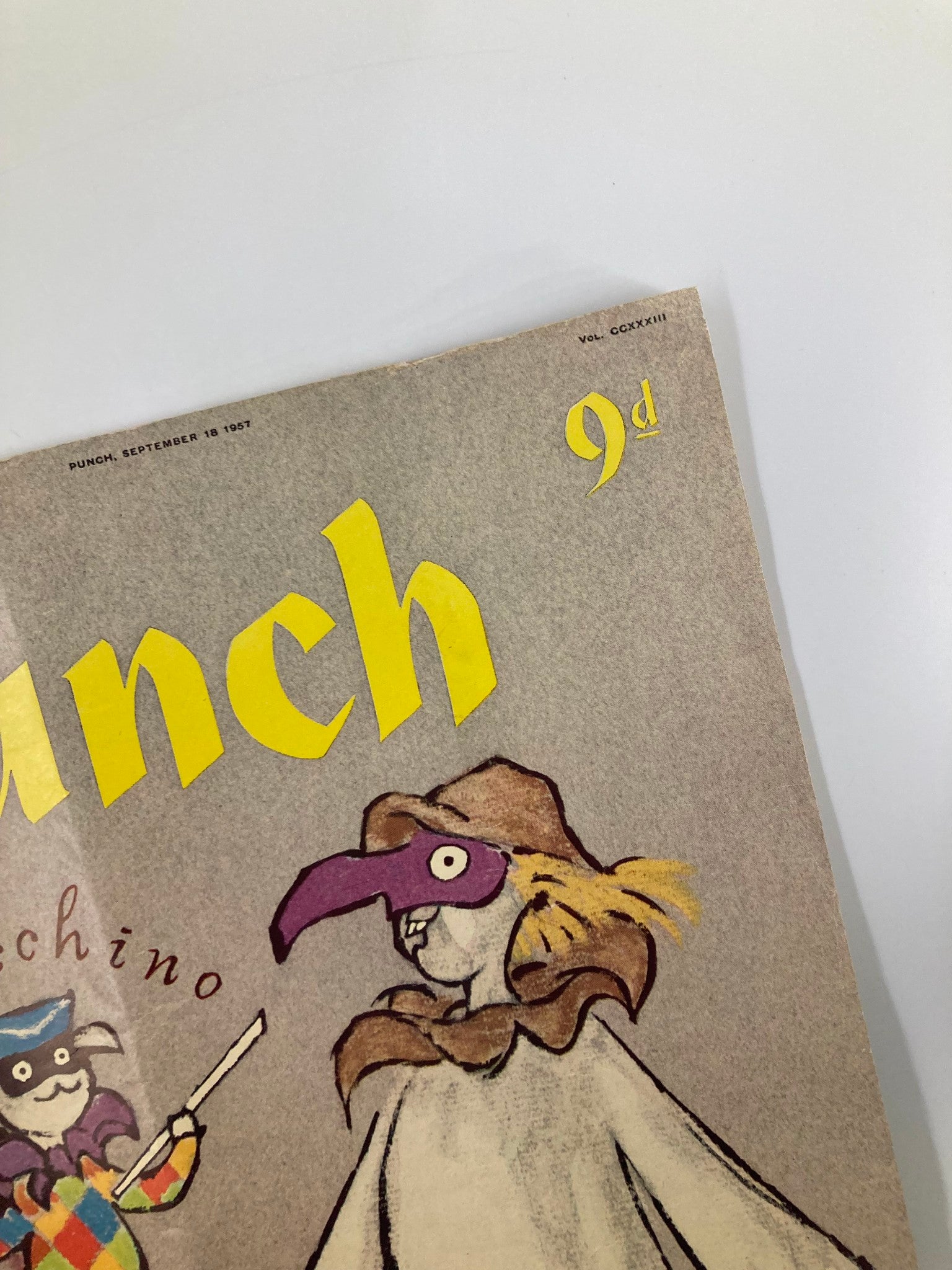 VTG Punch Magazine September 18 1957 WWII Cartoon & Humour No Label