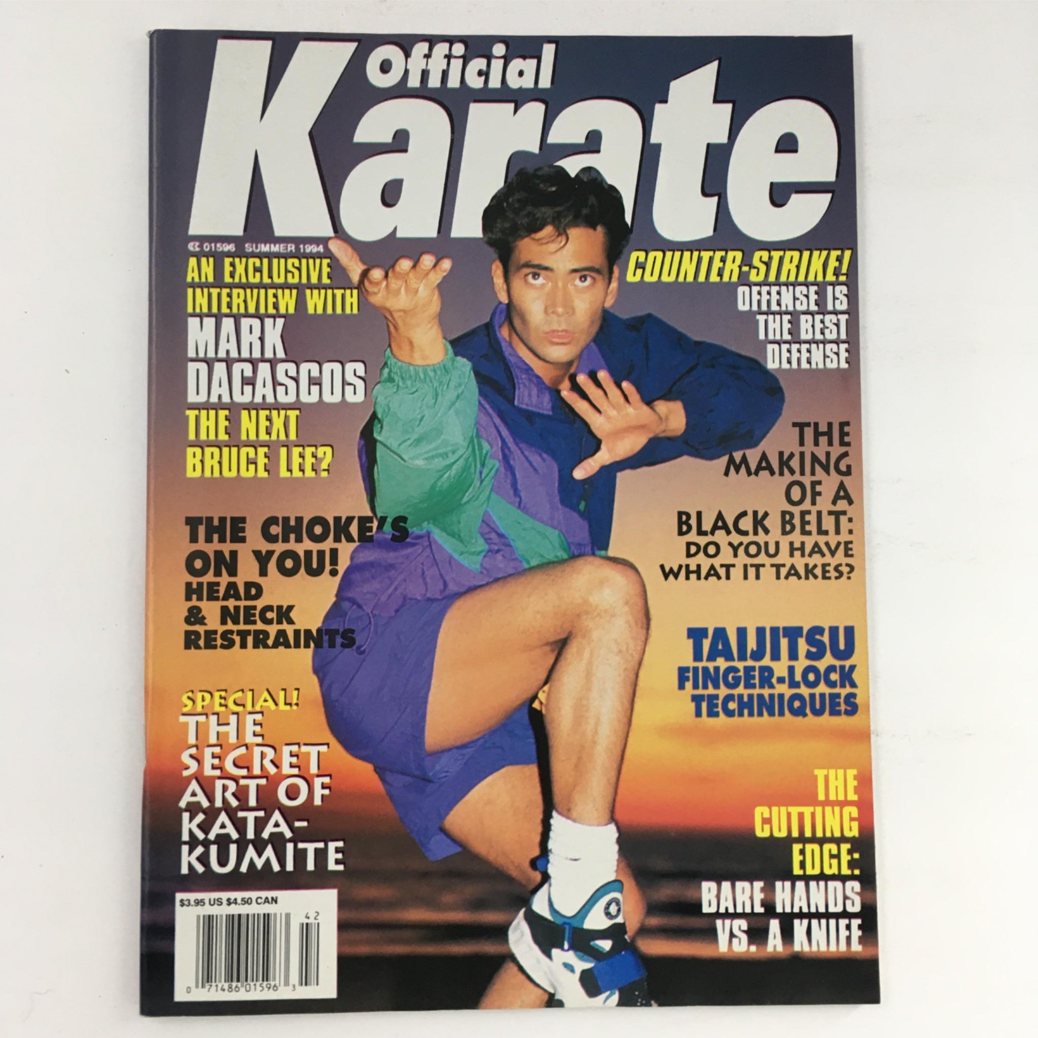 Official Karate Magazine Summer 1994 Marc Dacascos No Label VG