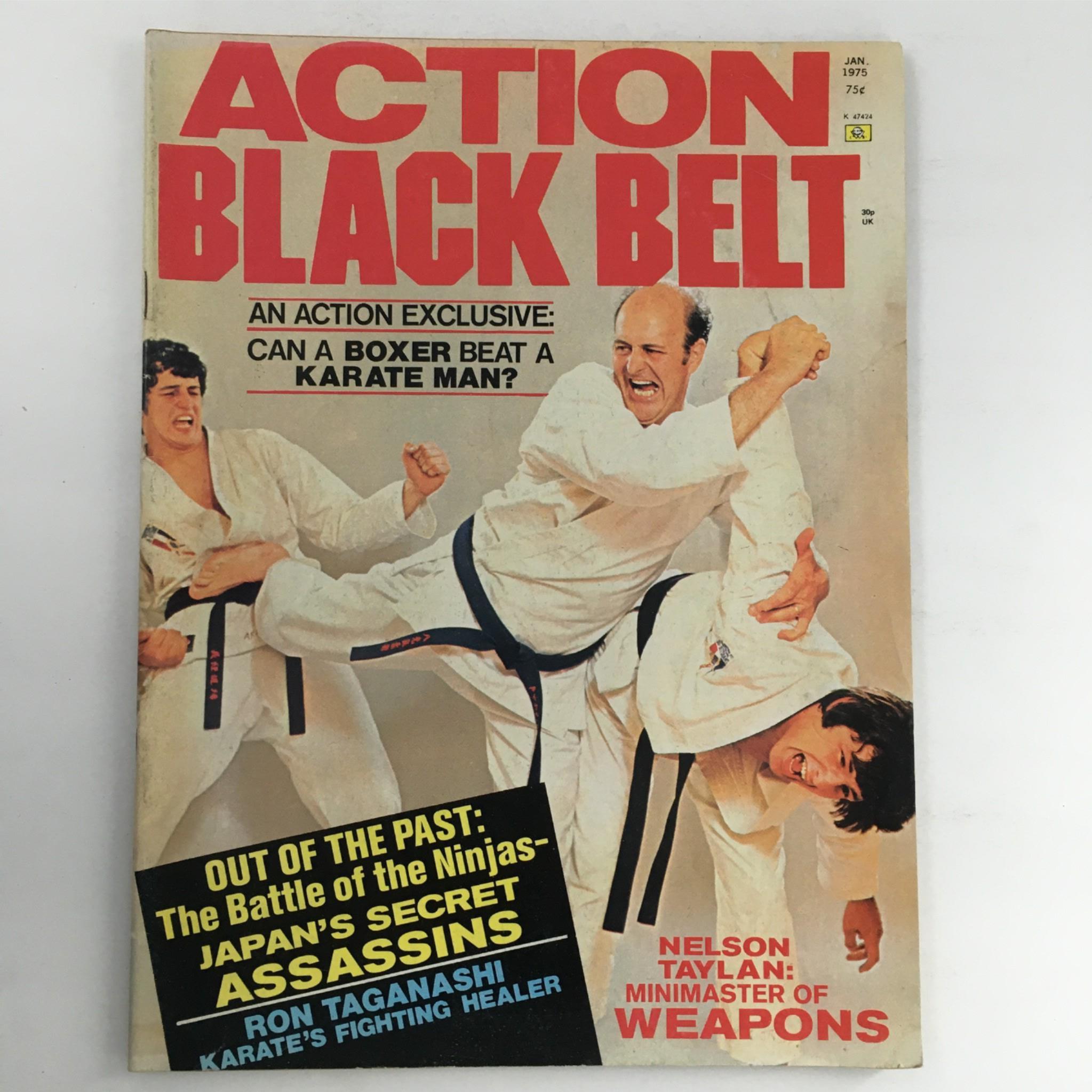 Action Black Belt Magazine January 1975 Nelson Taylan No Label VG