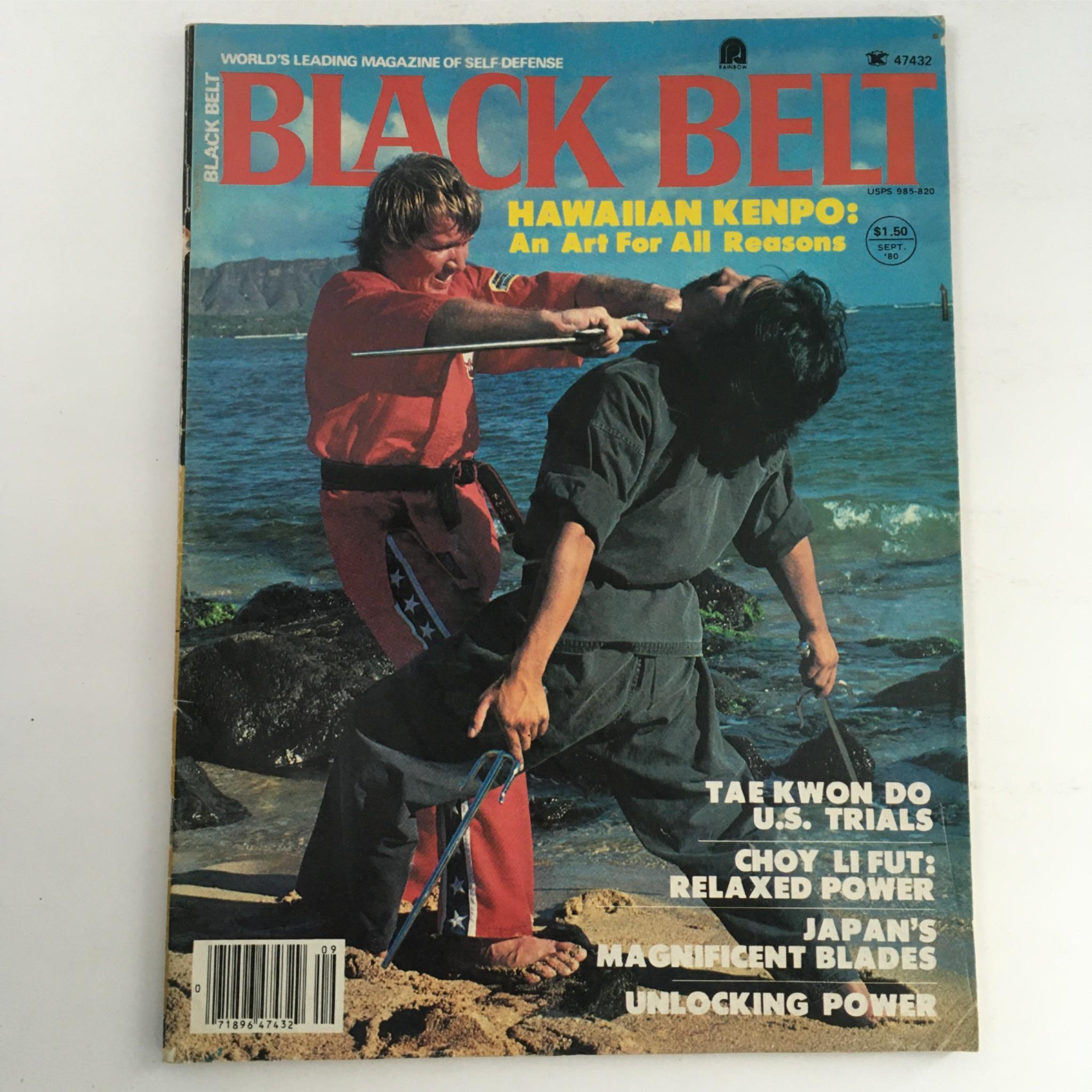 Black Belt Magazine September 1990 Kajukenbo Kenpo, Jigoro Kano No Label