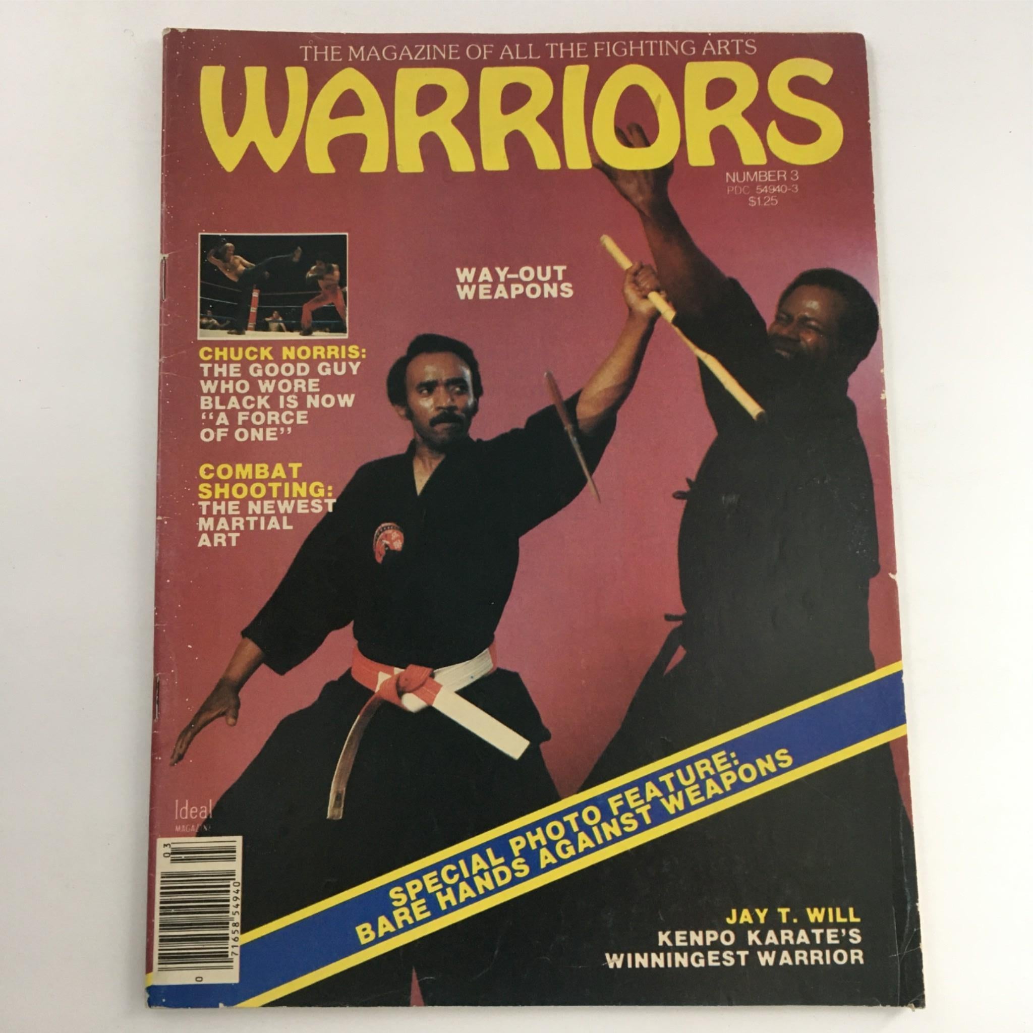 Warriors Magazine Number 3 December 1979 Sensel Ron Duncan Chuck Norris No Label