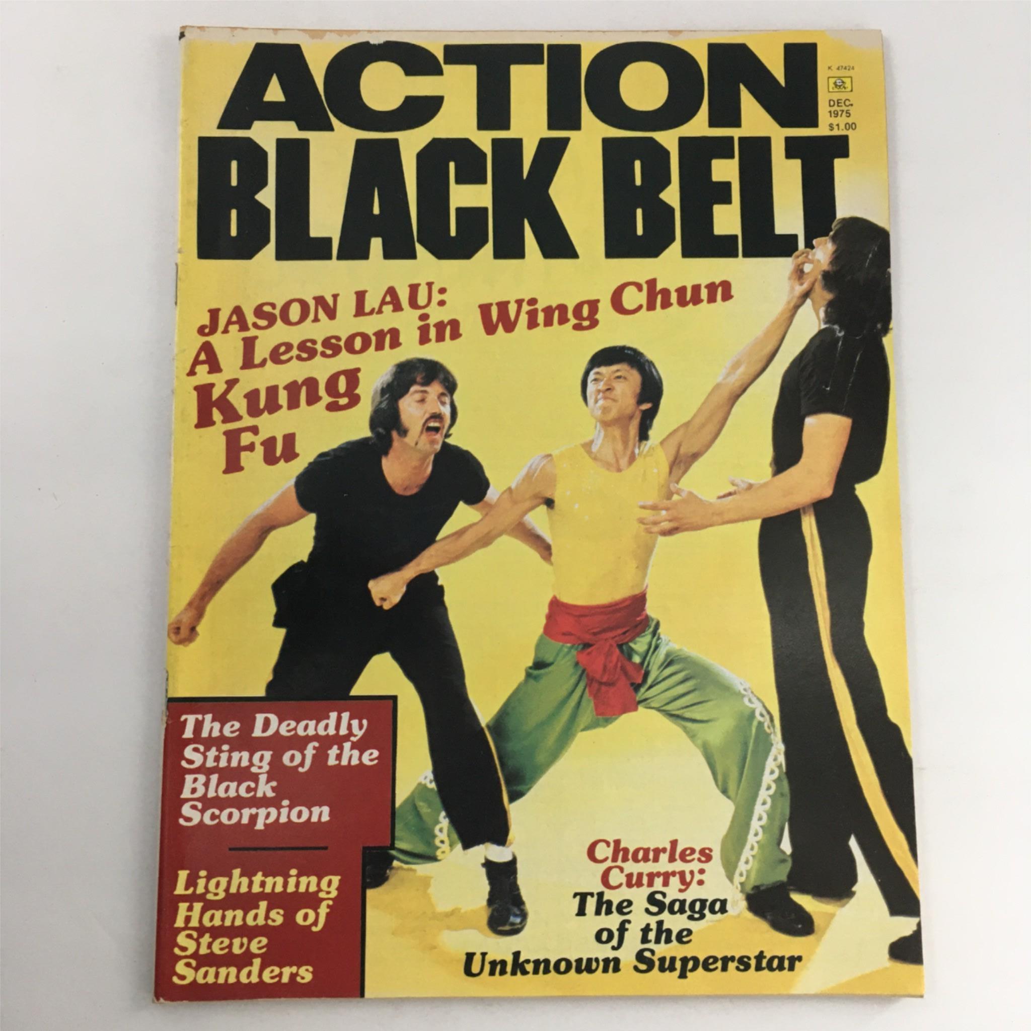 Action Black Belt Magazine December 1975 Jason Lau, Charles Curry No Label