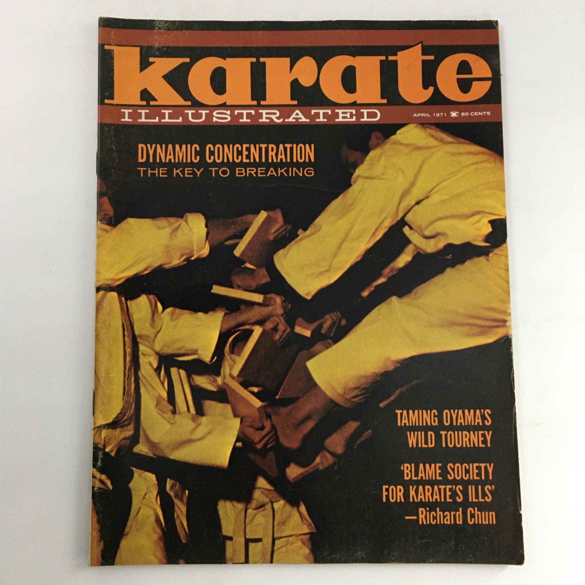 Karate Illustrated Magazine April 1971 Byong Yu, Mas Oyama, Richard Kim No Label