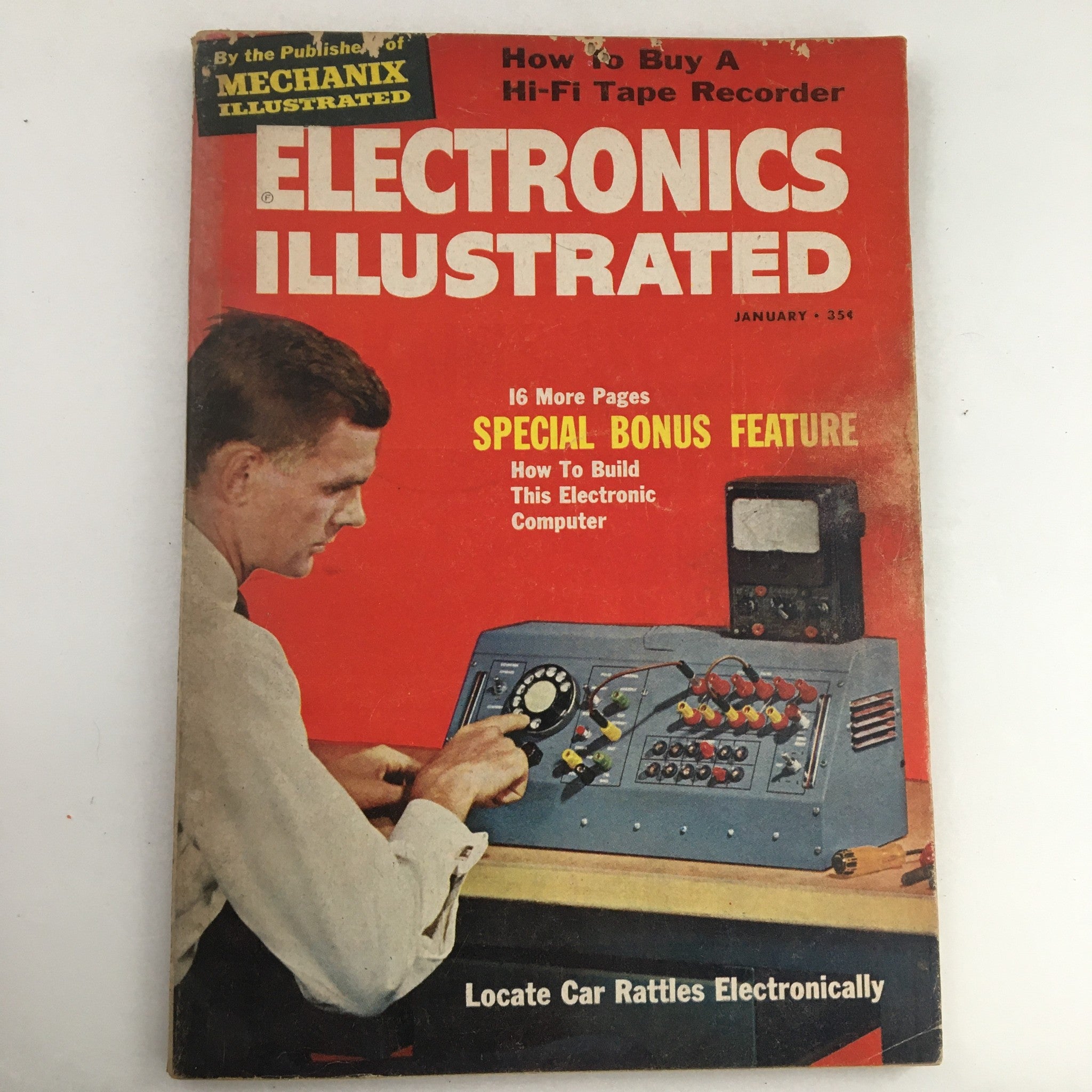 Electronics Illustrated Magazine January 1960 Locate Car Rattles Electronically