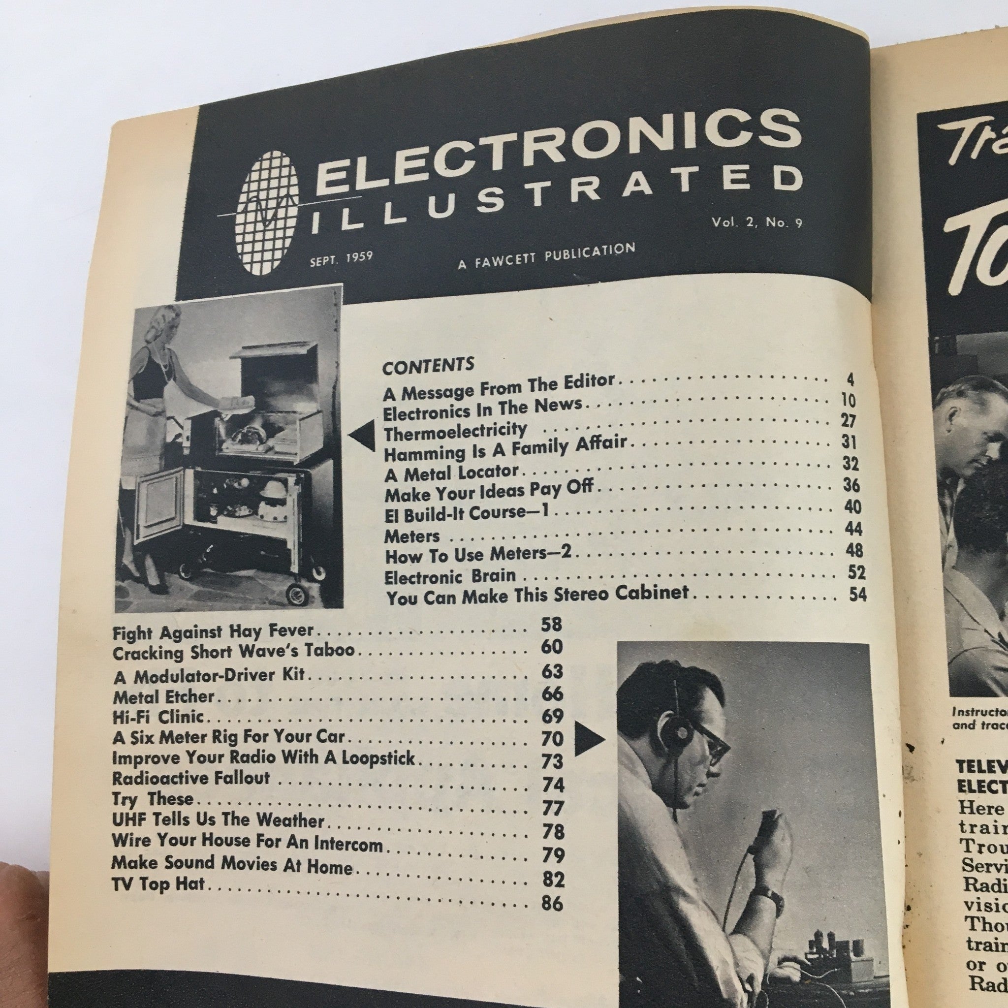 Electronics Illustrated Magazine September 1959 Build This Metal Locator Feature