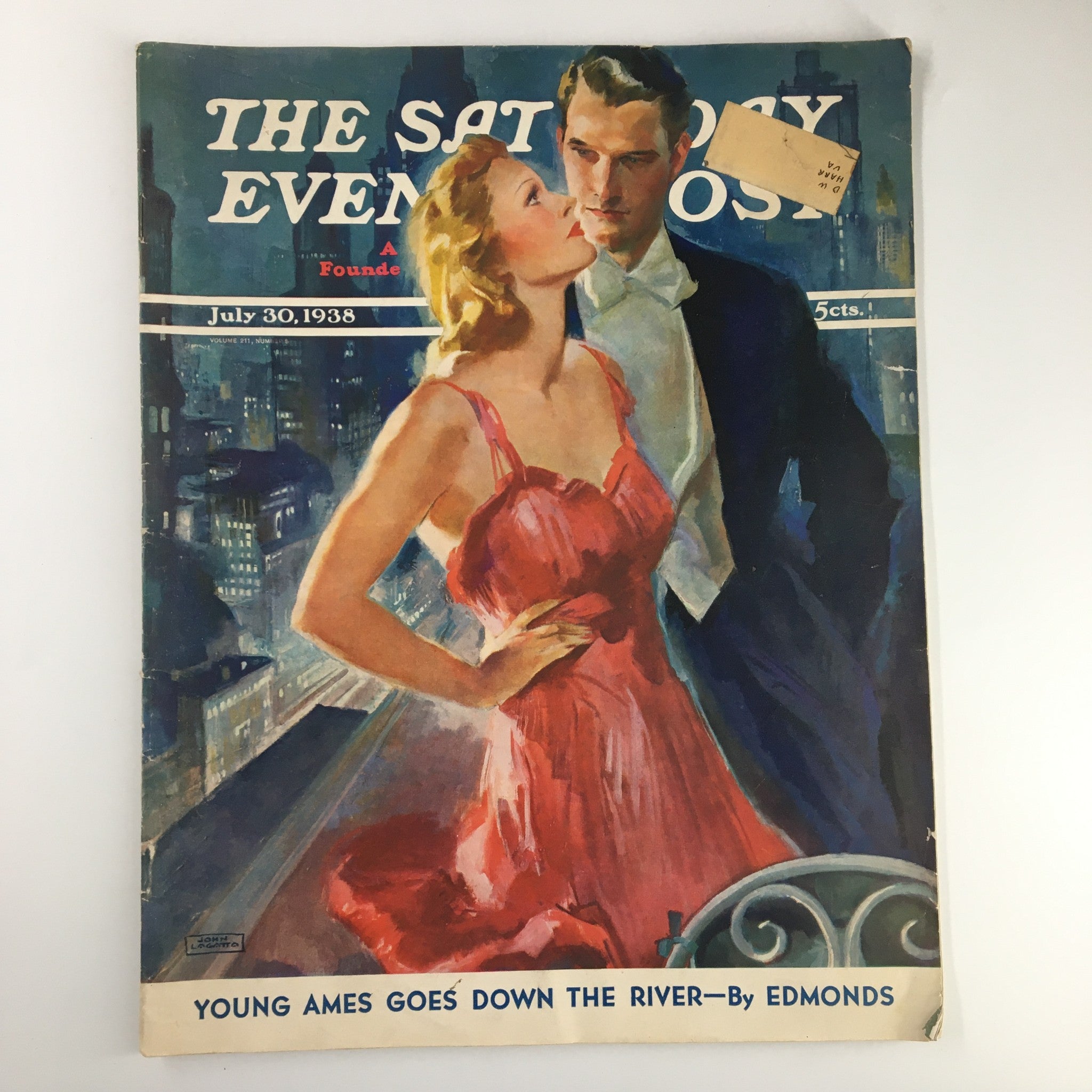 The Saturday Evening Post July 30 1938 Young Ames Goes Down The River