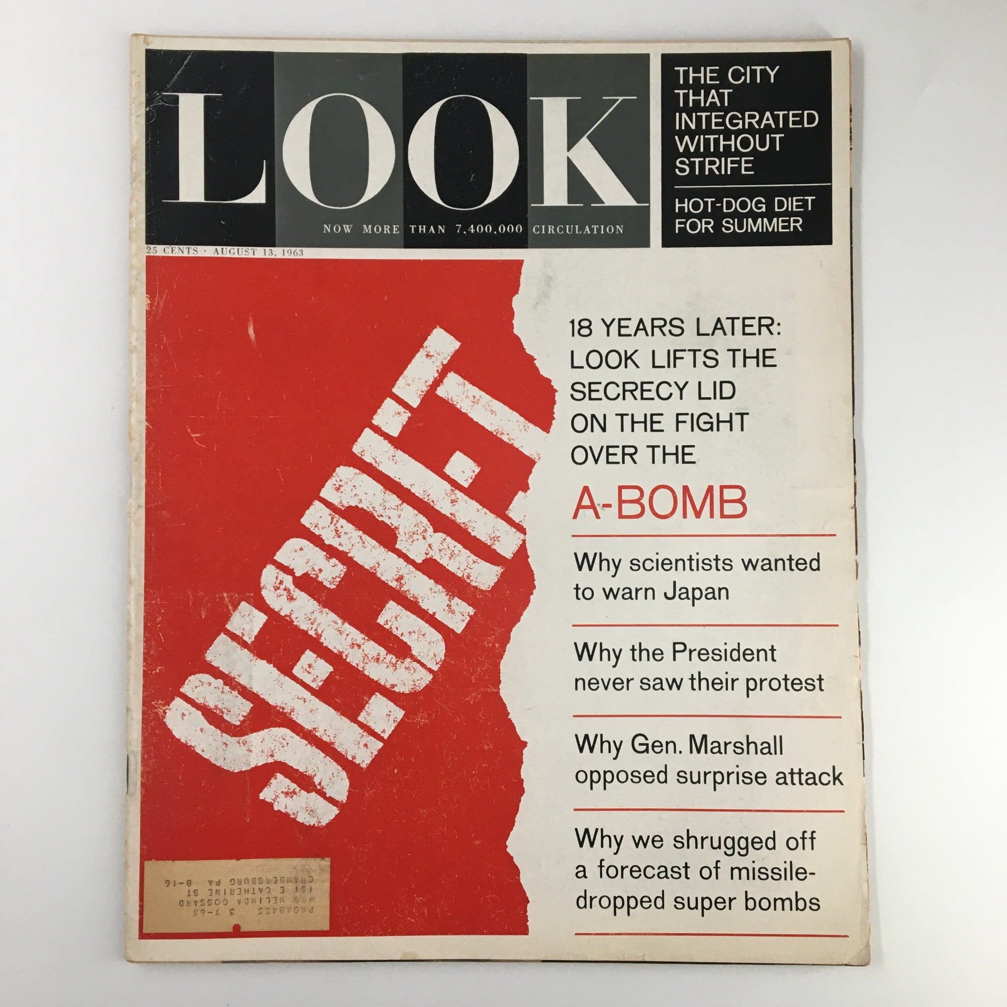 VTG Look Magazine August 13 1963 Why Scientists Wanted To Warn Japan