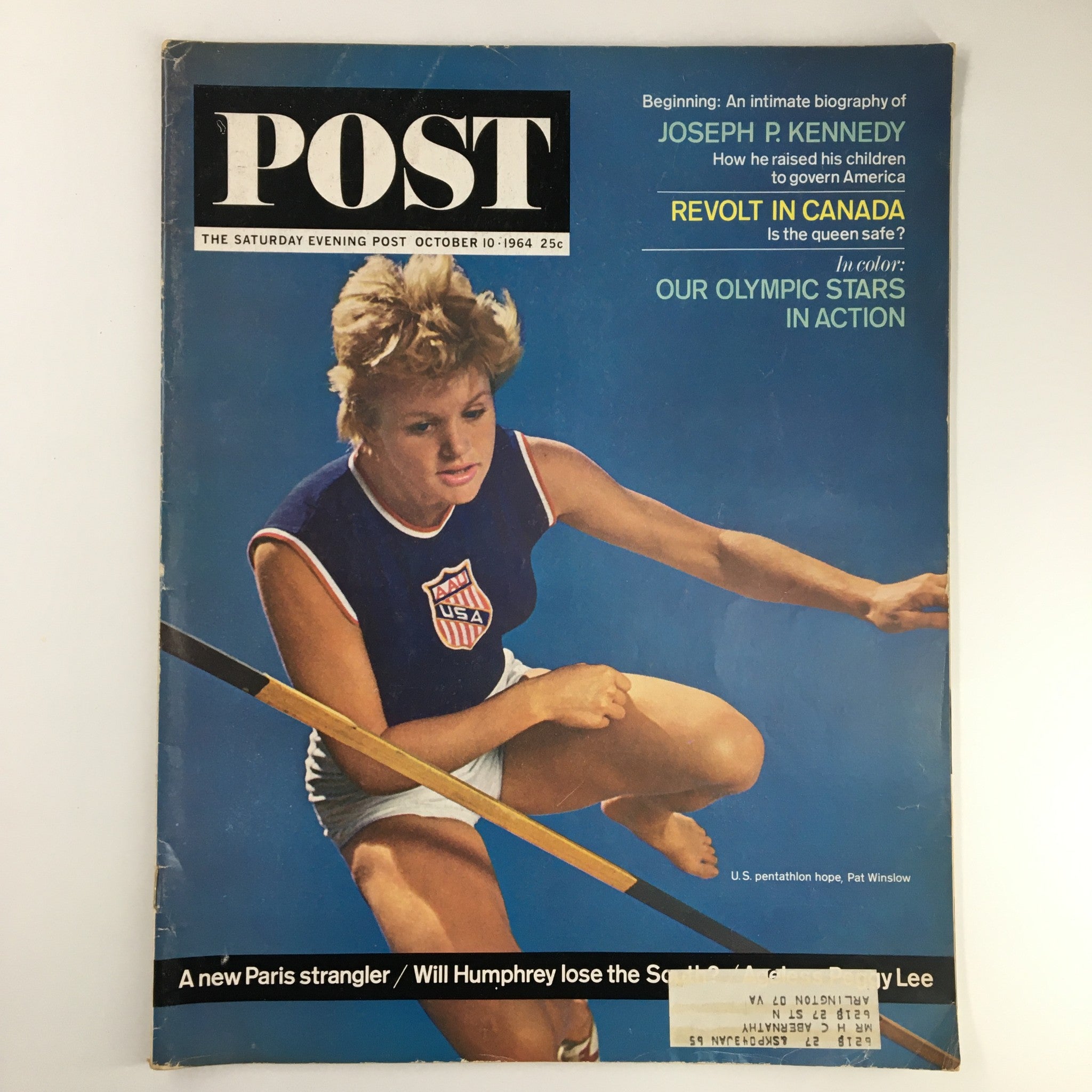 The Saturday Evening Post October 10 1964 U.S. Pentathlon Hope Pat Wilson