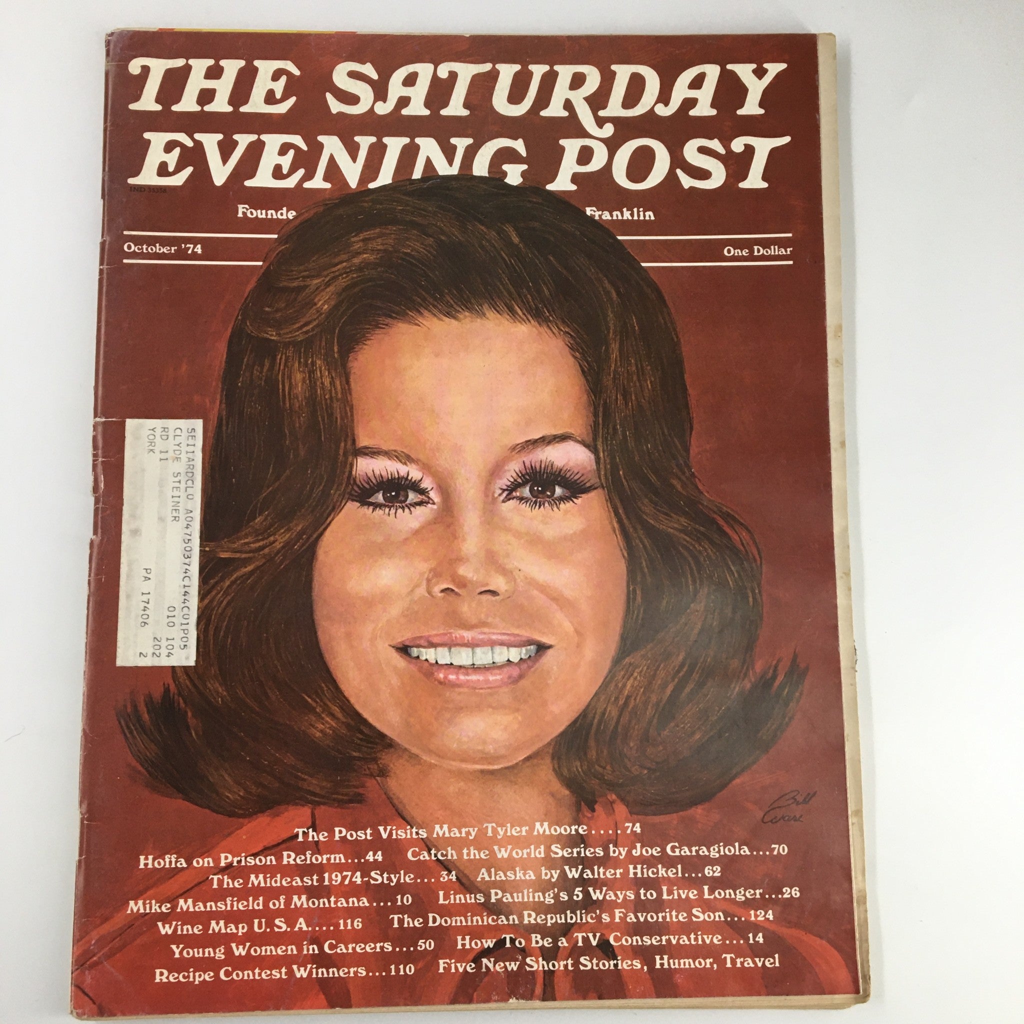 The Saturday Evening Post October 1974 The Visit of Mary Tyler Moore