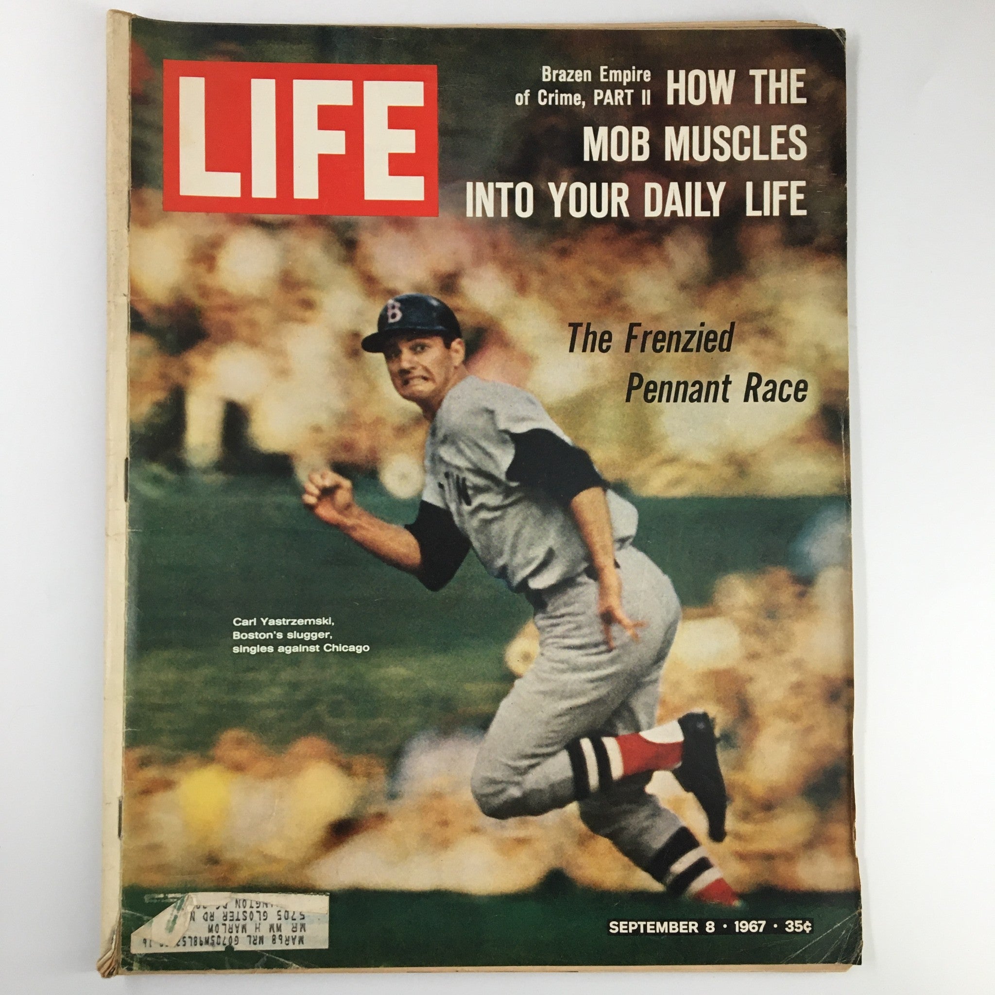 VTG Life Magazine September 8 1967 Carl Yastrzemski Boston's Slugger