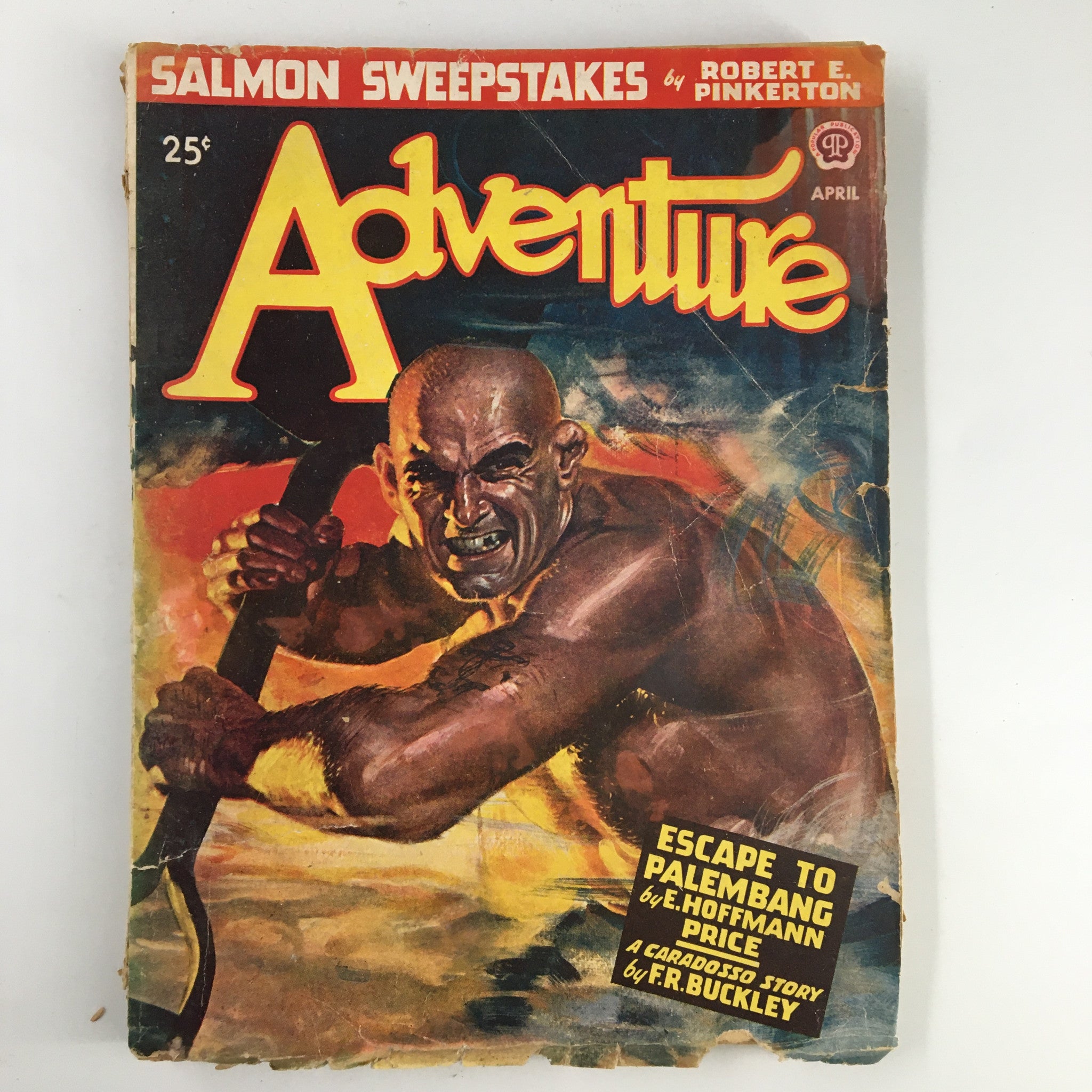 VTG Adventure Magazine April 1947 Escape to Palembang by E. H. Price No Label