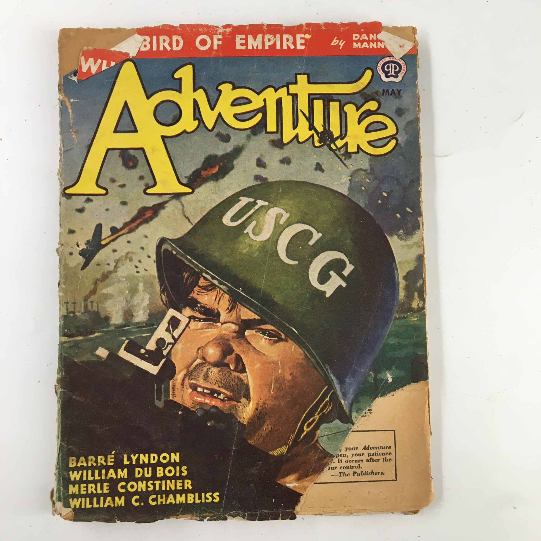 VTG Adventure Magazine May 1945 The Black Hammer The Novelette No Label