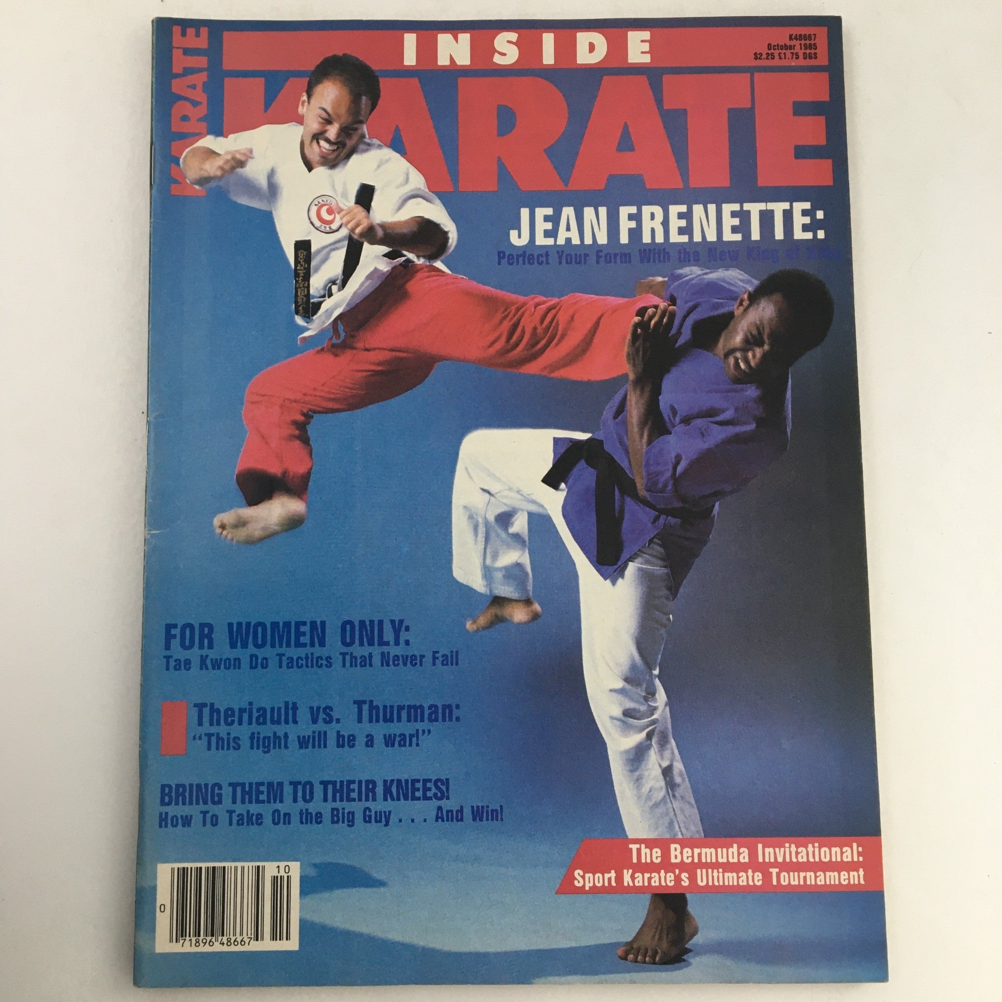 Inside Karate Magazine October 1985 Stunt Coordinator Jean Frenette, No Label