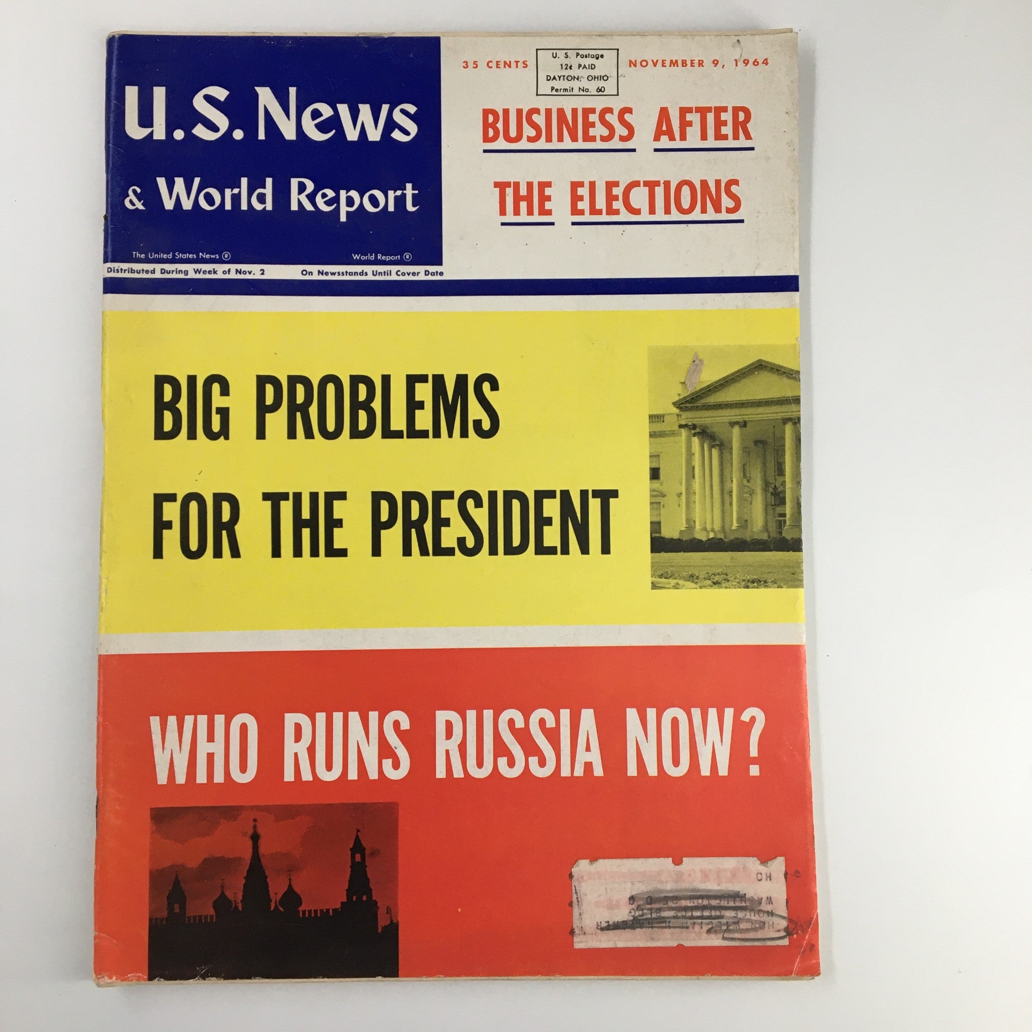 US News & World Report Magazine November 9 1964 Business After The Elections