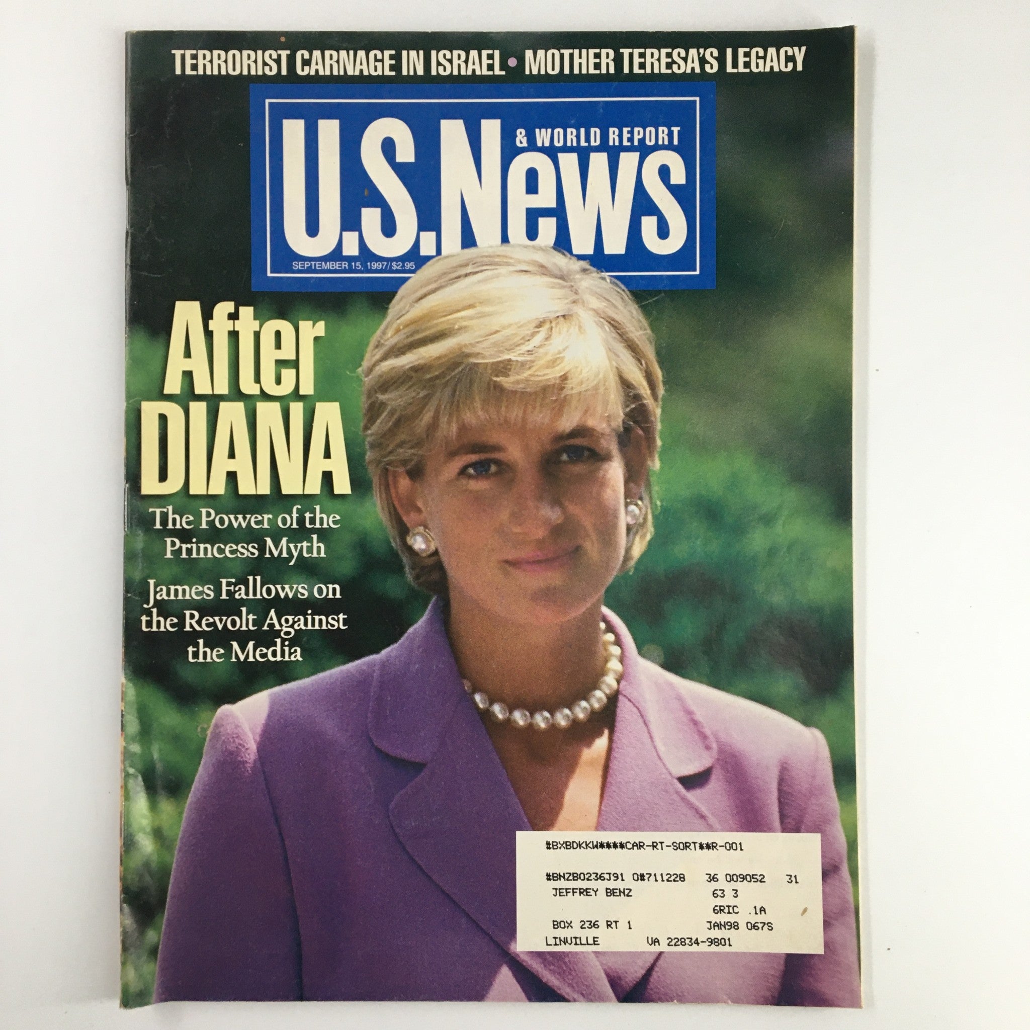 US News & World Report Magazine September 15 1997 After Princess Diana