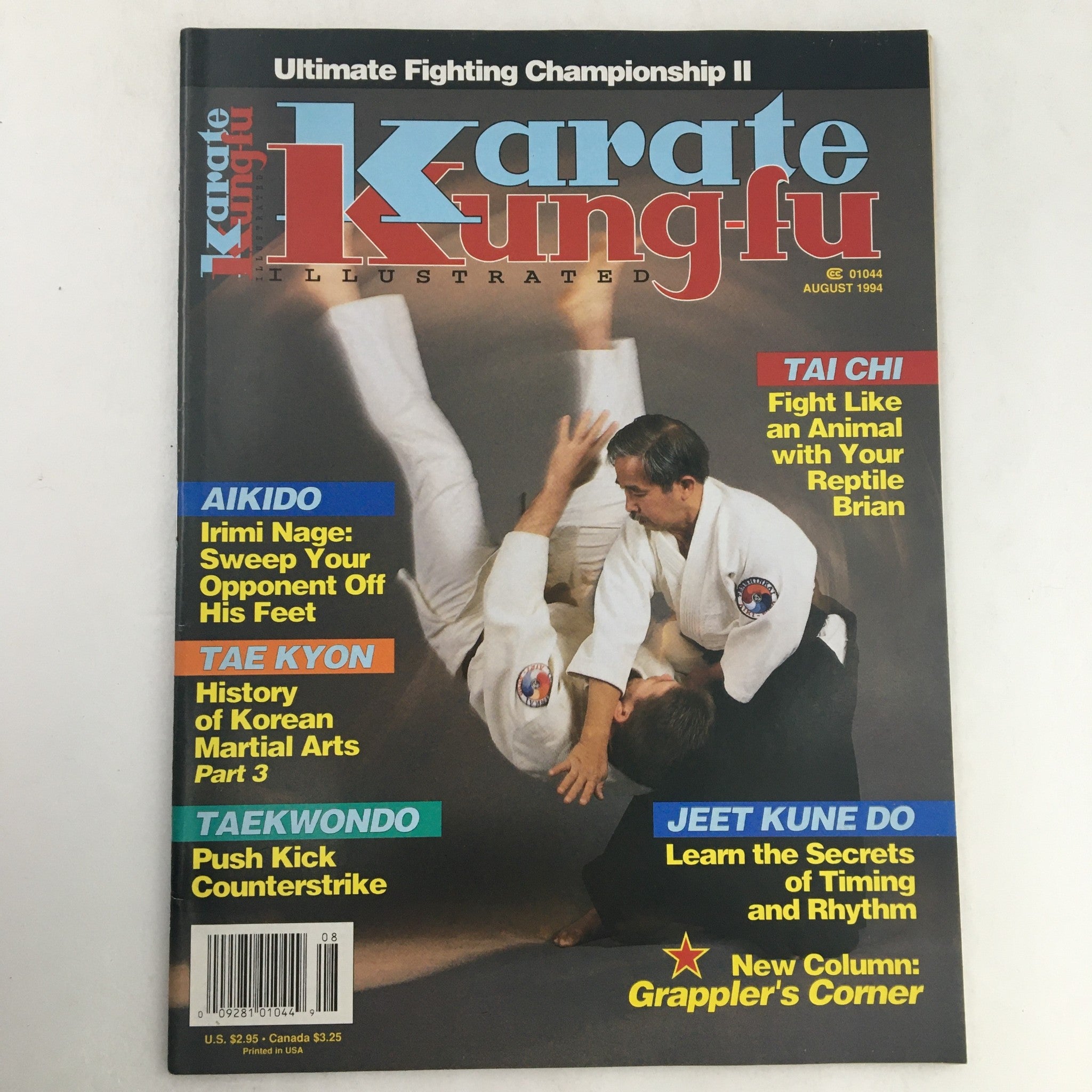 Karate Kung-Fu Illustrated Magazine August 1994 Aikido's  Dang Thong Phong