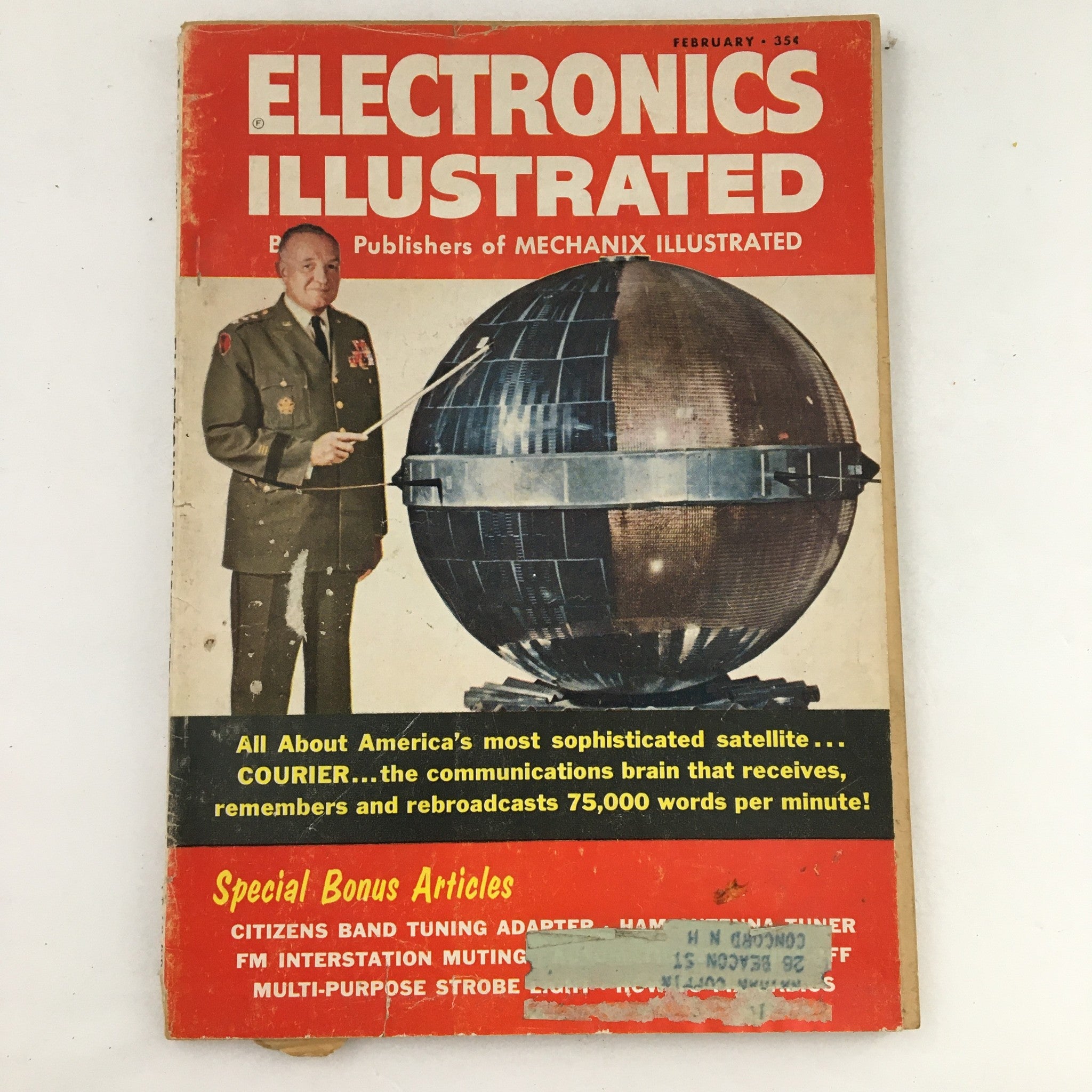 Electronics Illustrated Magazine February 1961 Courier Communications Satellite